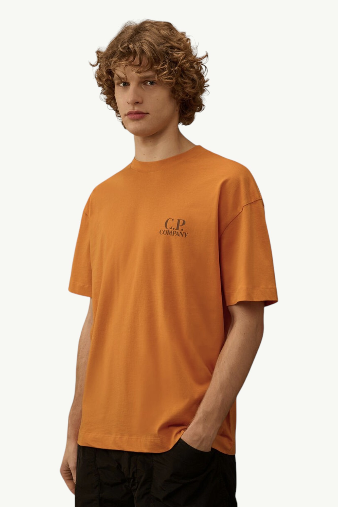 cp-company-30-1-jersey-short-sleeve-printed-graphics-t-shirt-desert-sun-orange-20cmts086a005100w436-2 C.P. Company 30/1 Jersey Short Sleeve Printed Graphics T-Shirt Desert Sun – Orange - 20CMTS086A-005100W-436