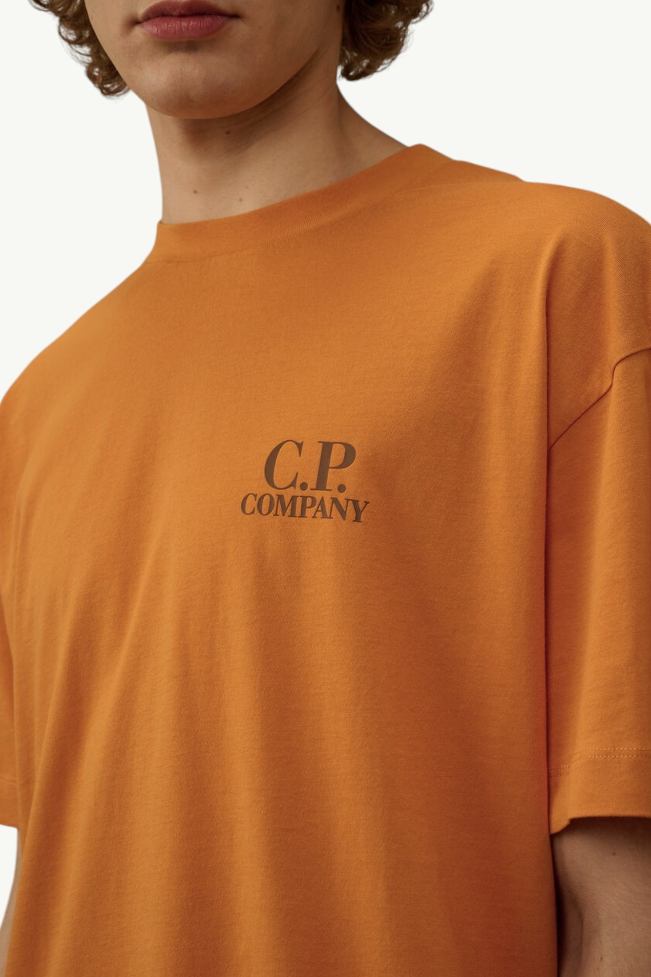 cp-company-30-1-jersey-short-sleeve-printed-graphics-t-shirt-desert-sun-orange-20cmts086a005100w436-5 C.P. Company 30/1 Jersey Short Sleeve Printed Graphics T-Shirt Desert Sun – Orange - 20CMTS086A-005100W-436