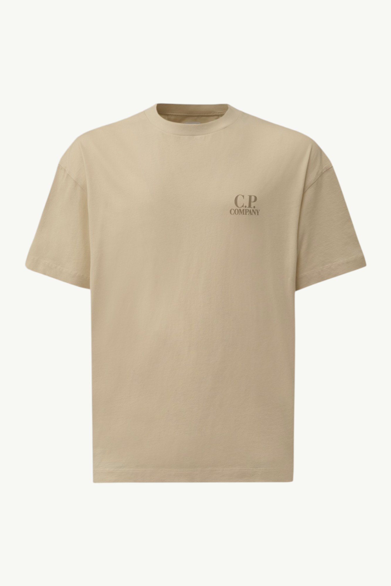 C.P. Company 30/1 Jersey Short Sleeve Printed Graphics T-Shirt Frozen Dew - White - 20CMTS086A-005100W-114