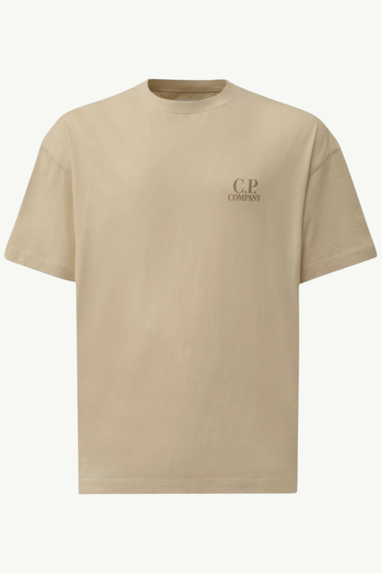 C.P. Company 30/1 Jersey Short Sleeve Printed Graphics T-Shirt Frozen Dew - White - 20CMTS086A-005100W-114