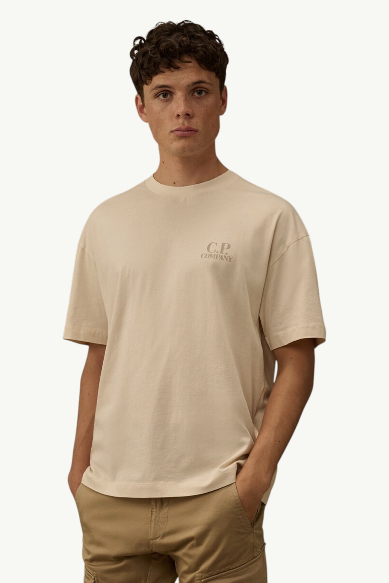 cp-company-30-1-jersey-short-sleeve-printed-graphics-t-shirt-frozen-dew-white-20cmts086a005100w114-2 C.P. Company 30/1 Jersey Short Sleeve Printed Graphics T-Shirt Frozen Dew - White - 20CMTS086A-005100W-114