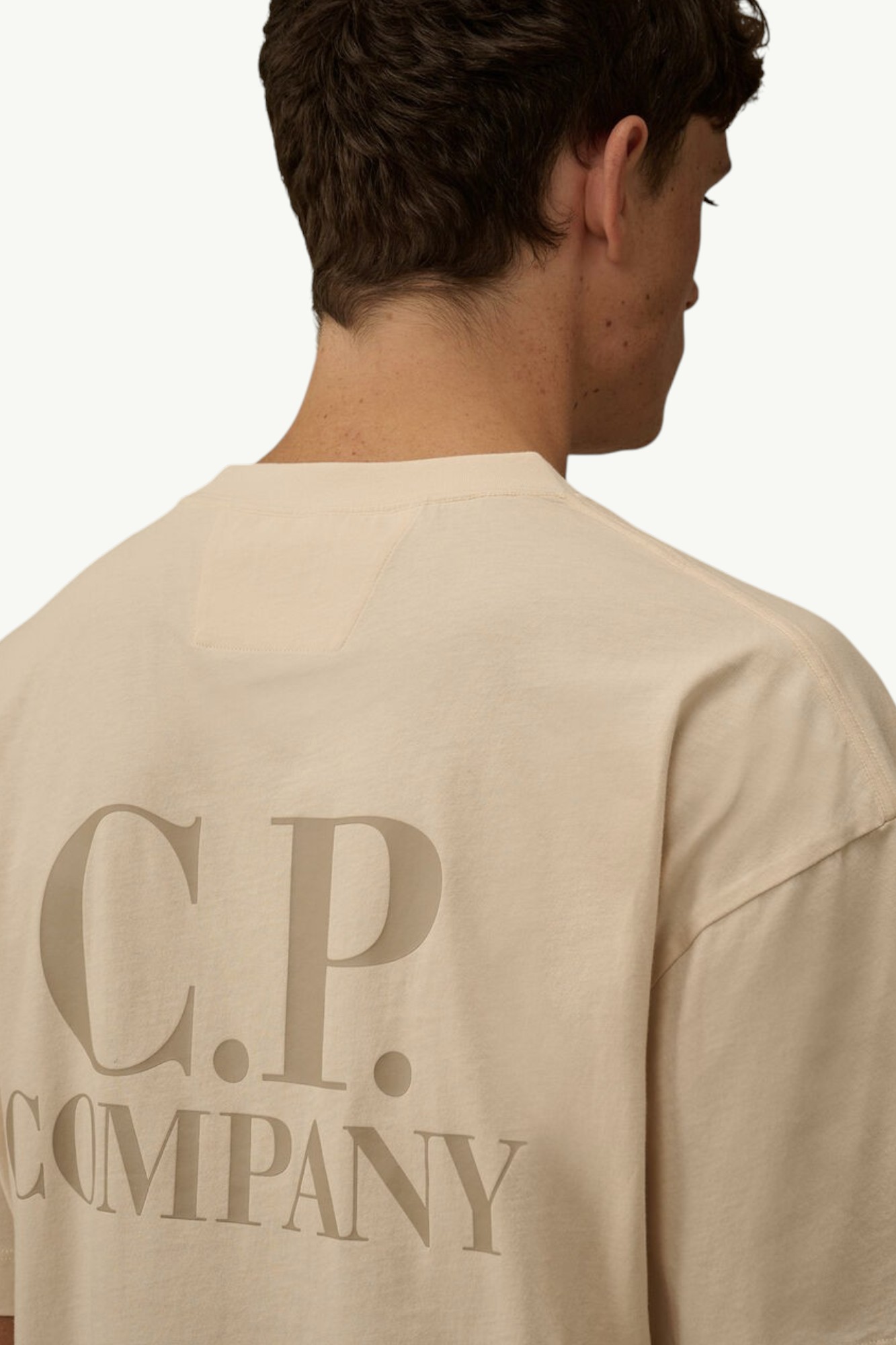cp-company-30-1-jersey-short-sleeve-printed-graphics-t-shirt-frozen-dew-white-20cmts086a005100w114-4 C.P. Company 30/1 Jersey Short Sleeve Printed Graphics T-Shirt Frozen Dew - White - 20CMTS086A-005100W-114