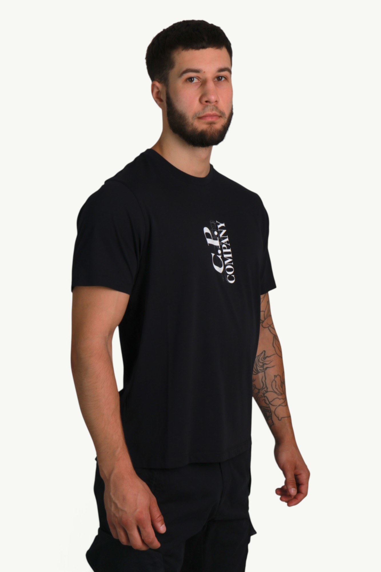 C.P. Company 30/1 Jersey Short Sleeve Printed T-Shirt Total Eclipse – Blue 20CMTS084A-005100W-888