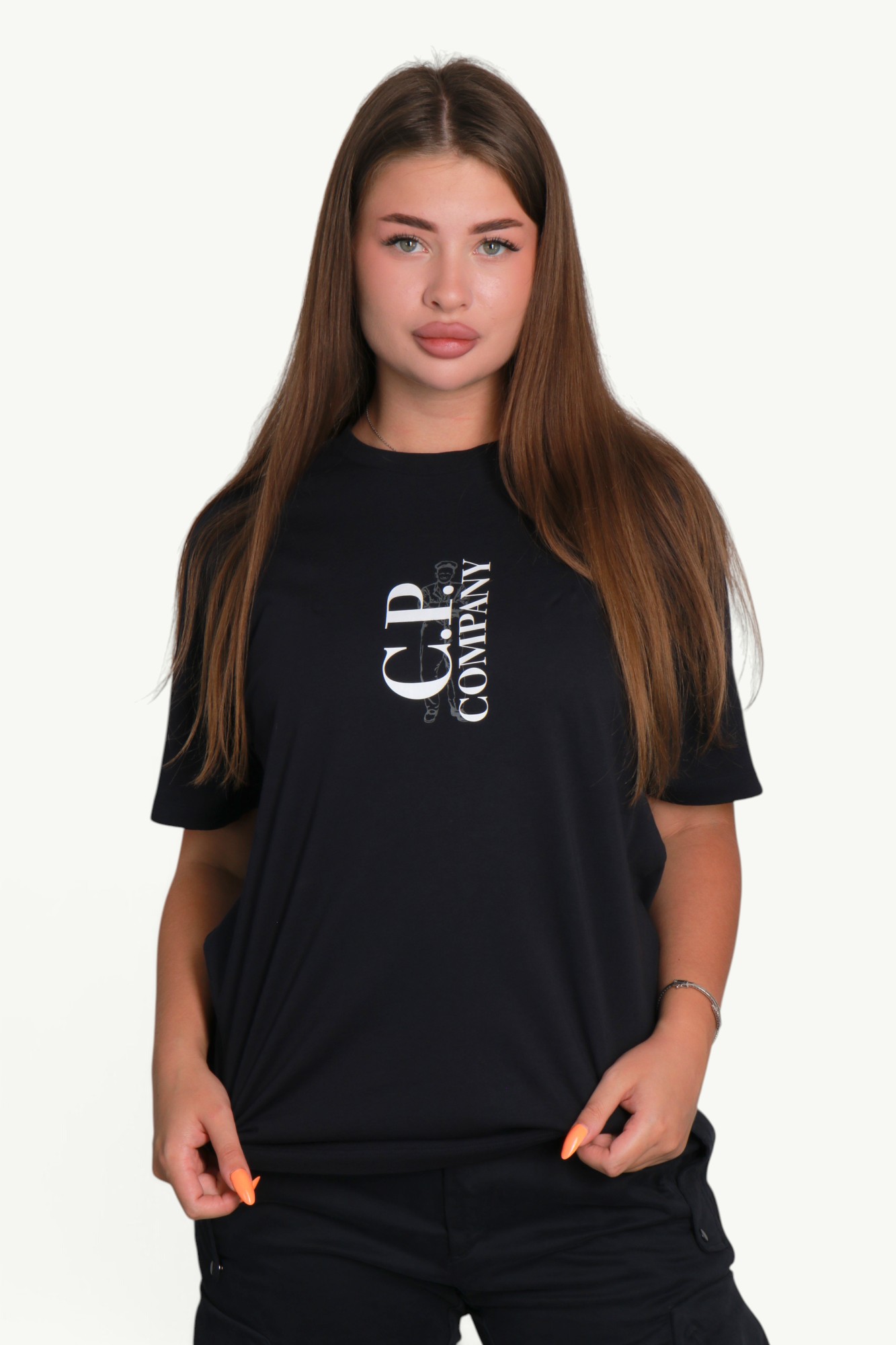 C.P. Company 30/1 Jersey Short Sleeve Printed T-Shirt Total Eclipse – Blue 20CMTS084A-005100W-888