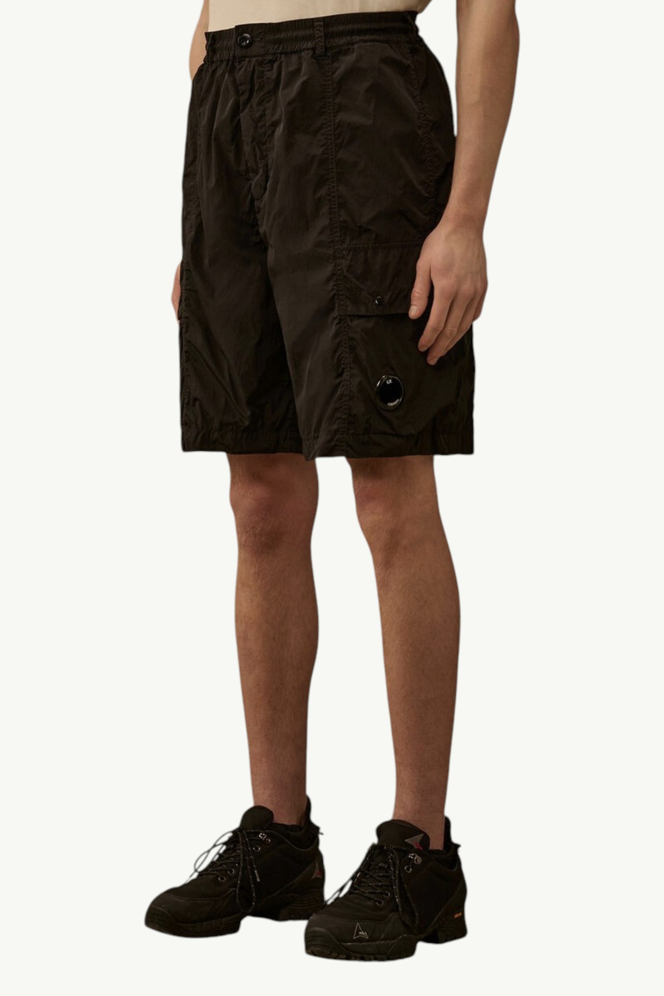 cp-company-chrome-r-lens-boxy-cargo-shorts-black-20cmbe031a005904g999-1 C.P. Company Chrome-R Lens Boxy Cargo Shorts Black - 20CMBE031A-005904G-999