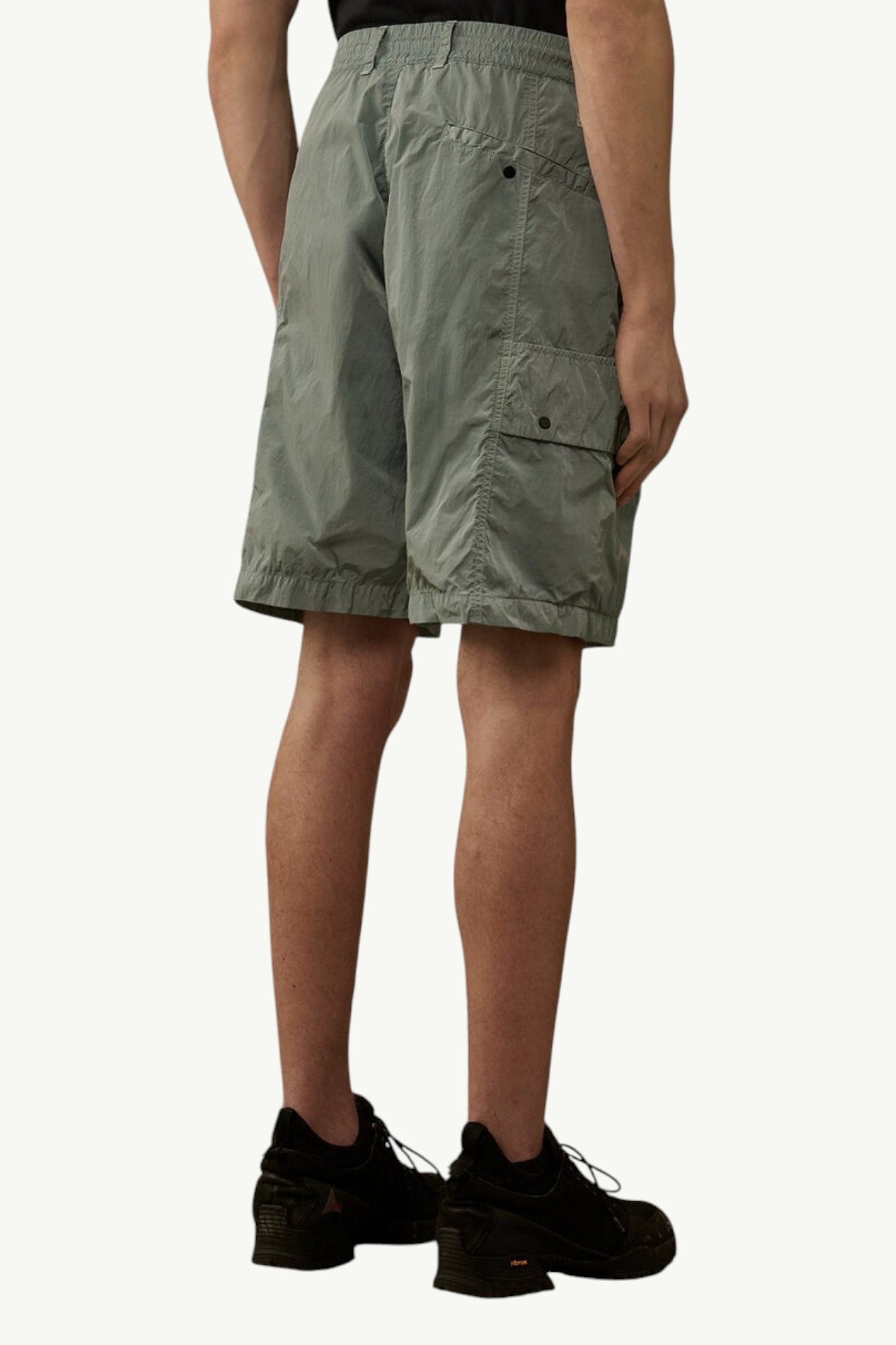 cp-company-chrome-r-lens-boxy-cargo-shorts-silver-blue-20cmbe031a005904g809-2 C.P. Company Chrome-R Lens Boxy Cargo Shorts Silver Blue - 20CMBE031A-005904G-809