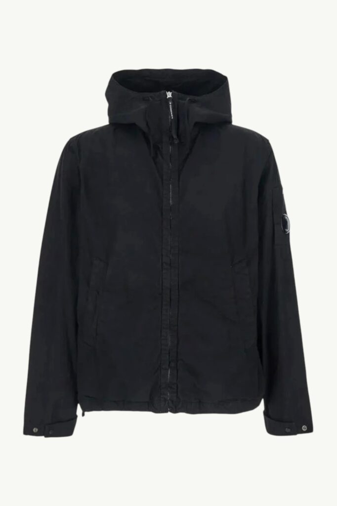 C.P. Company Microreps Cotton Medium Jacket Black - 18CMOW326K-110324G-999