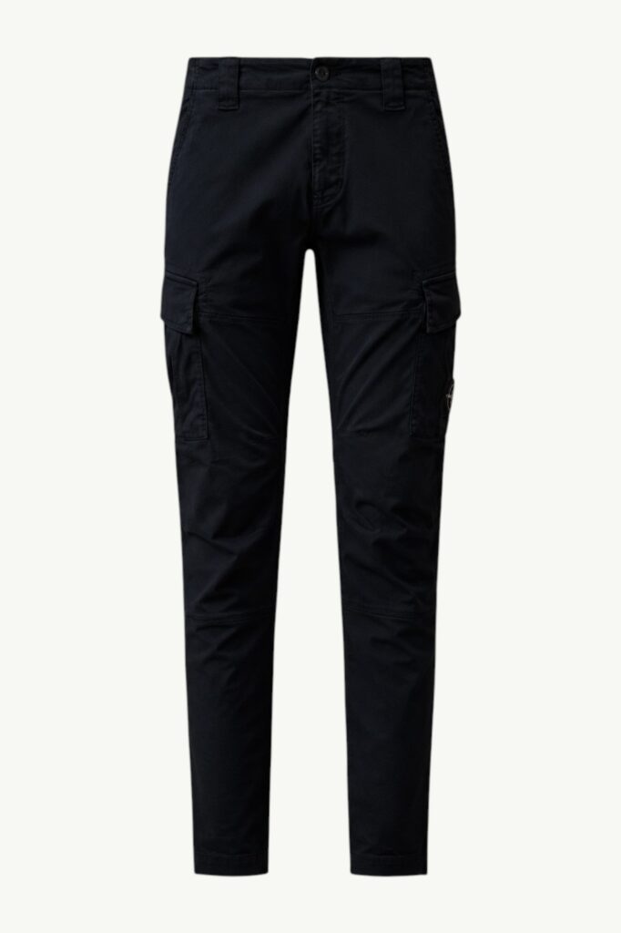 C.P. Company Stretch Sateen Ergonomic Lens Cargo Pants Blue - 15CMPA058A-005529G-888