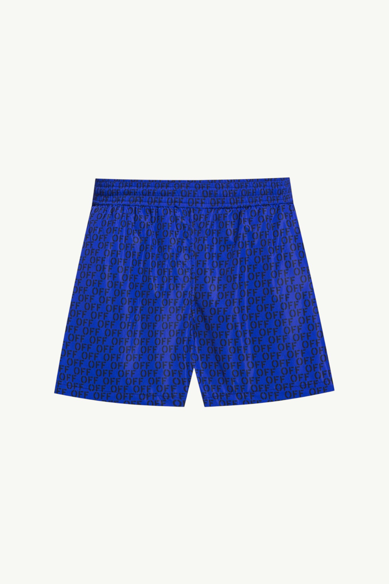 Off-White Logo Print Swim Shorts Blue - OMFD011F23FAB002