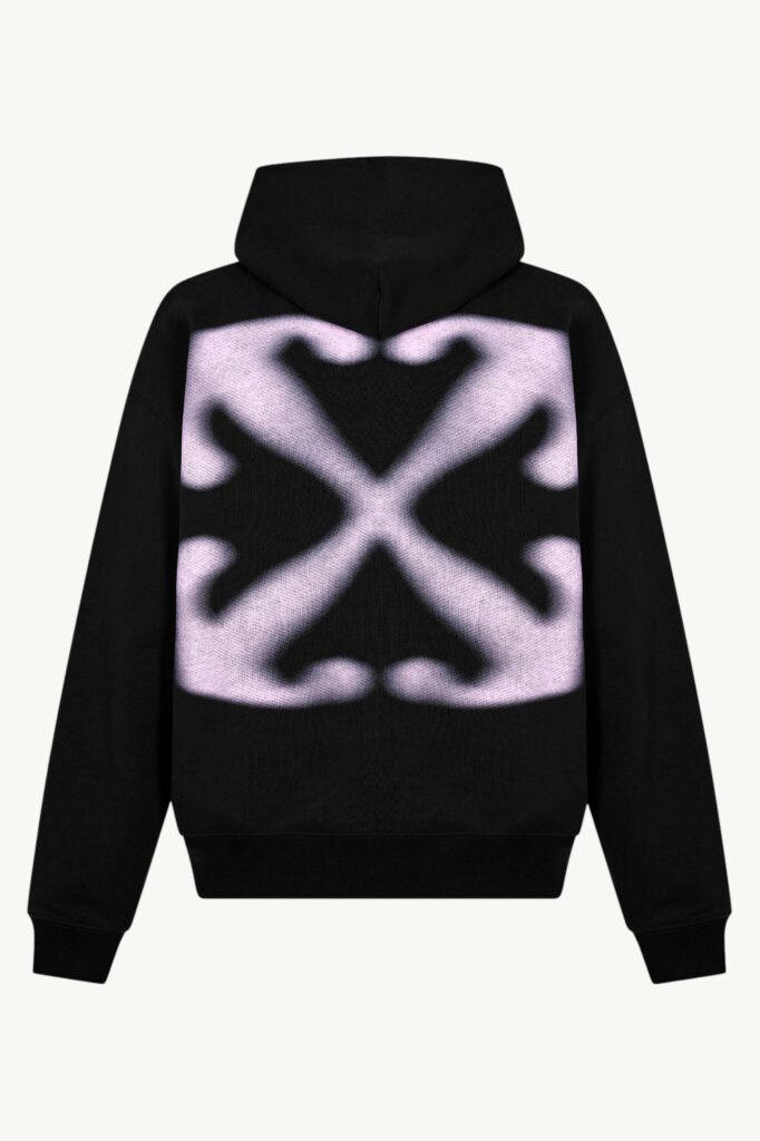 Off-White Vanish Arrow Skate Hoodie Black / Chalk Pink - 44MBB085G5F00P1030