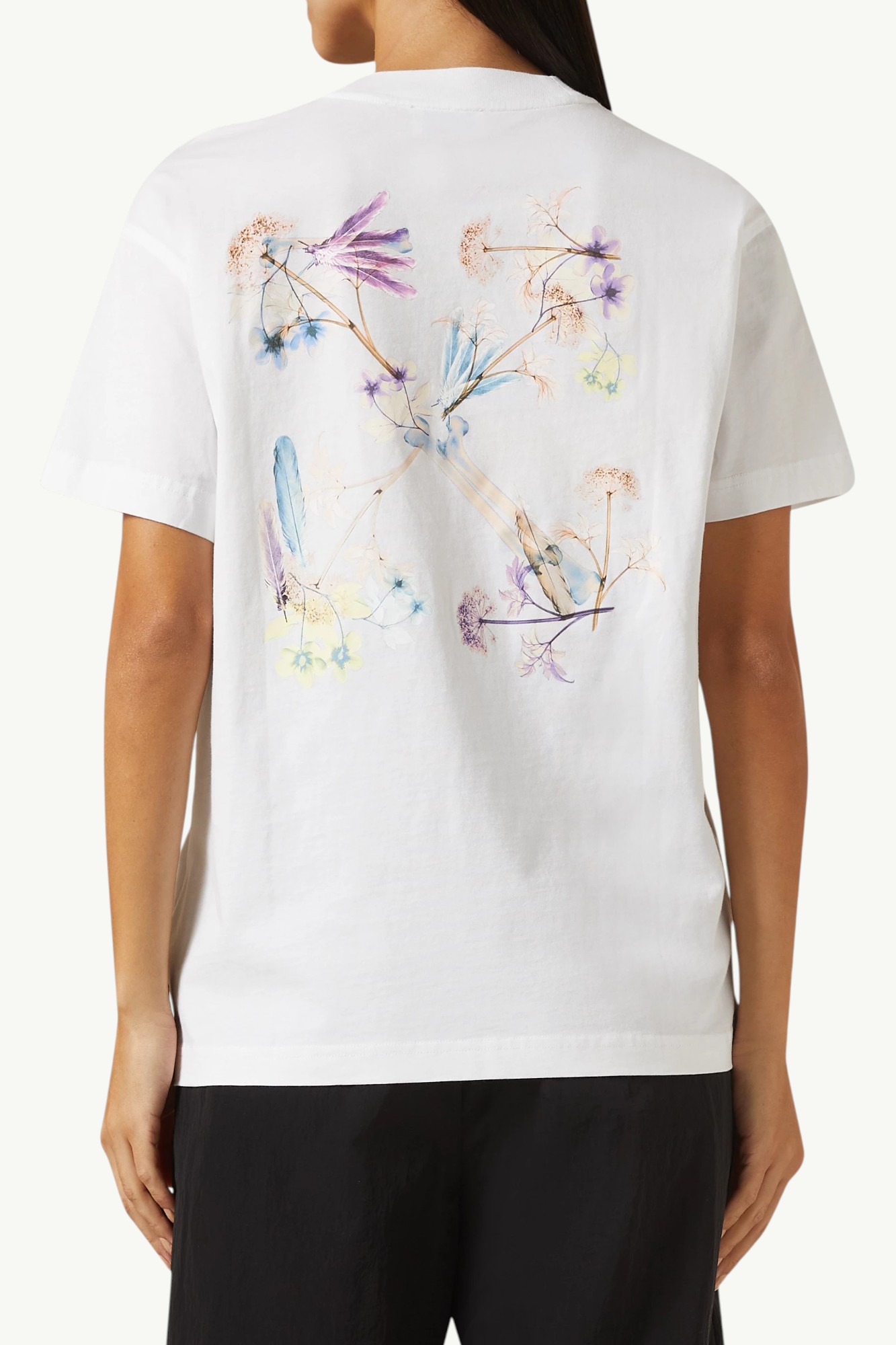 off-white-xray-arrow-cotton-t-shirt-white-owaa089s24jer001-2 Off-White Xray Arrow Cotton T-Shirt White - OWAA089S24JER001