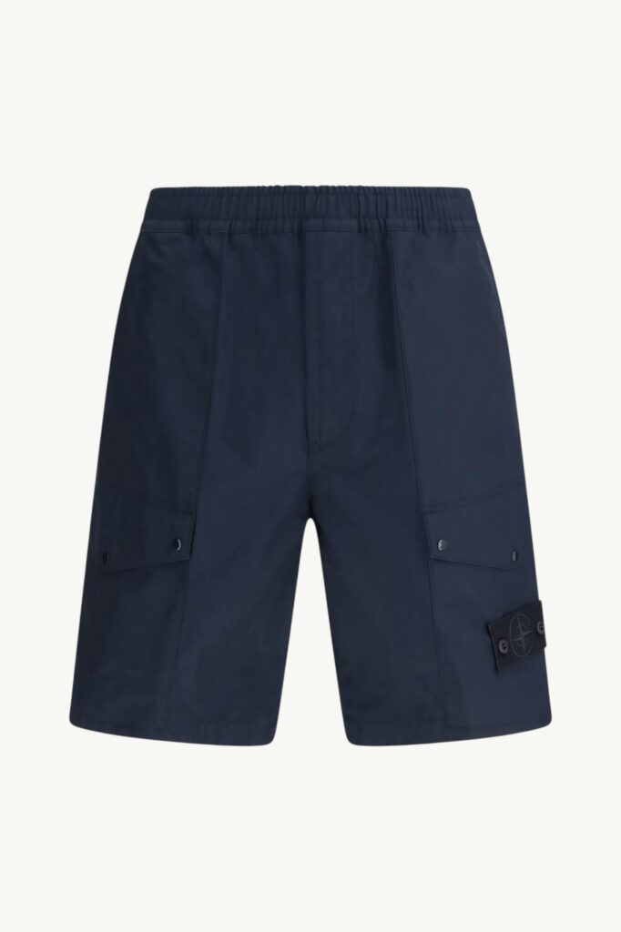 Stone Island Ghost Windproof And Breathable Comfort-fit Cargo Shorts Navy - L1S15L100004