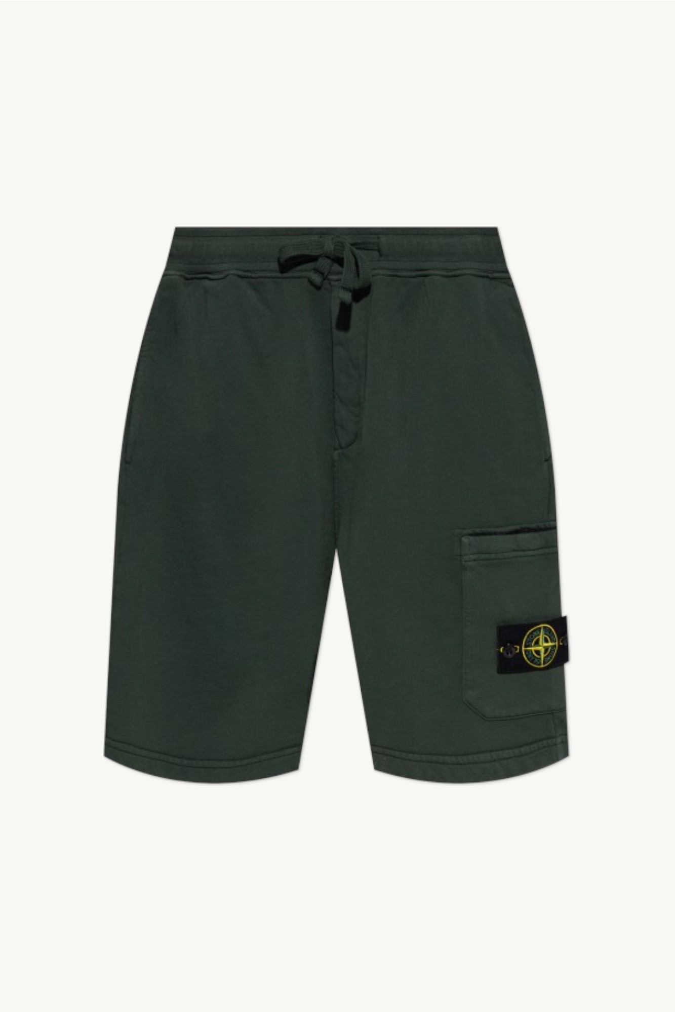 Stone Island Organic Cotton Fleece Regular-fit Cargo Shorts Charcoal Grey L1S156200011-S0051-V0065
