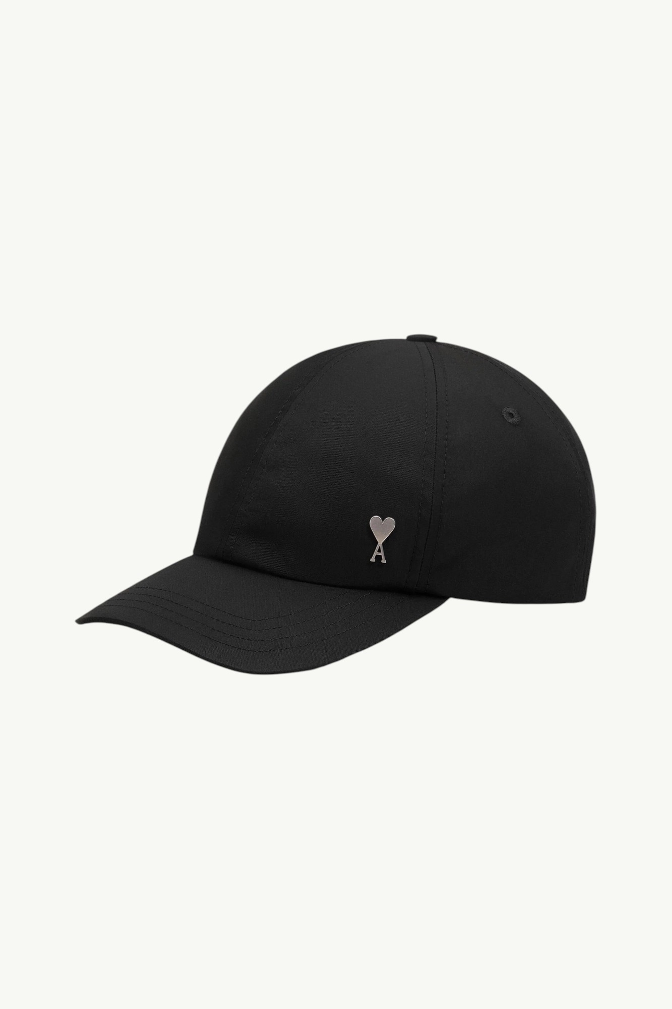 AMI Paris Ami De Coeur Nylon Cap Black - UCP268-PA0037-001