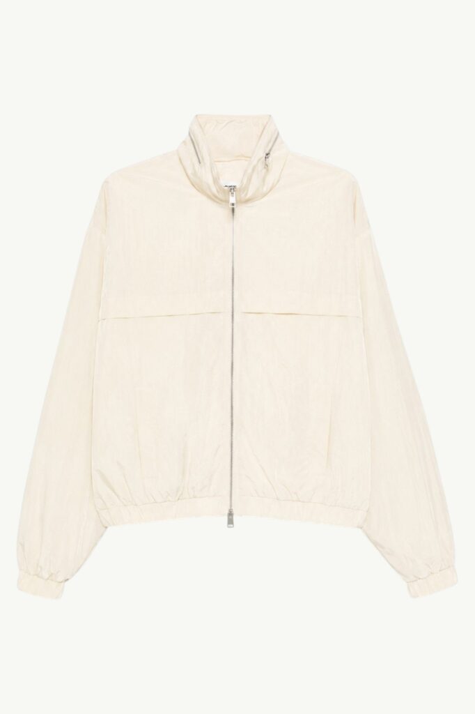 AMI Paris Coupe De Coton Et Nylon Jacket Cream - HJK828-PA0117-136
