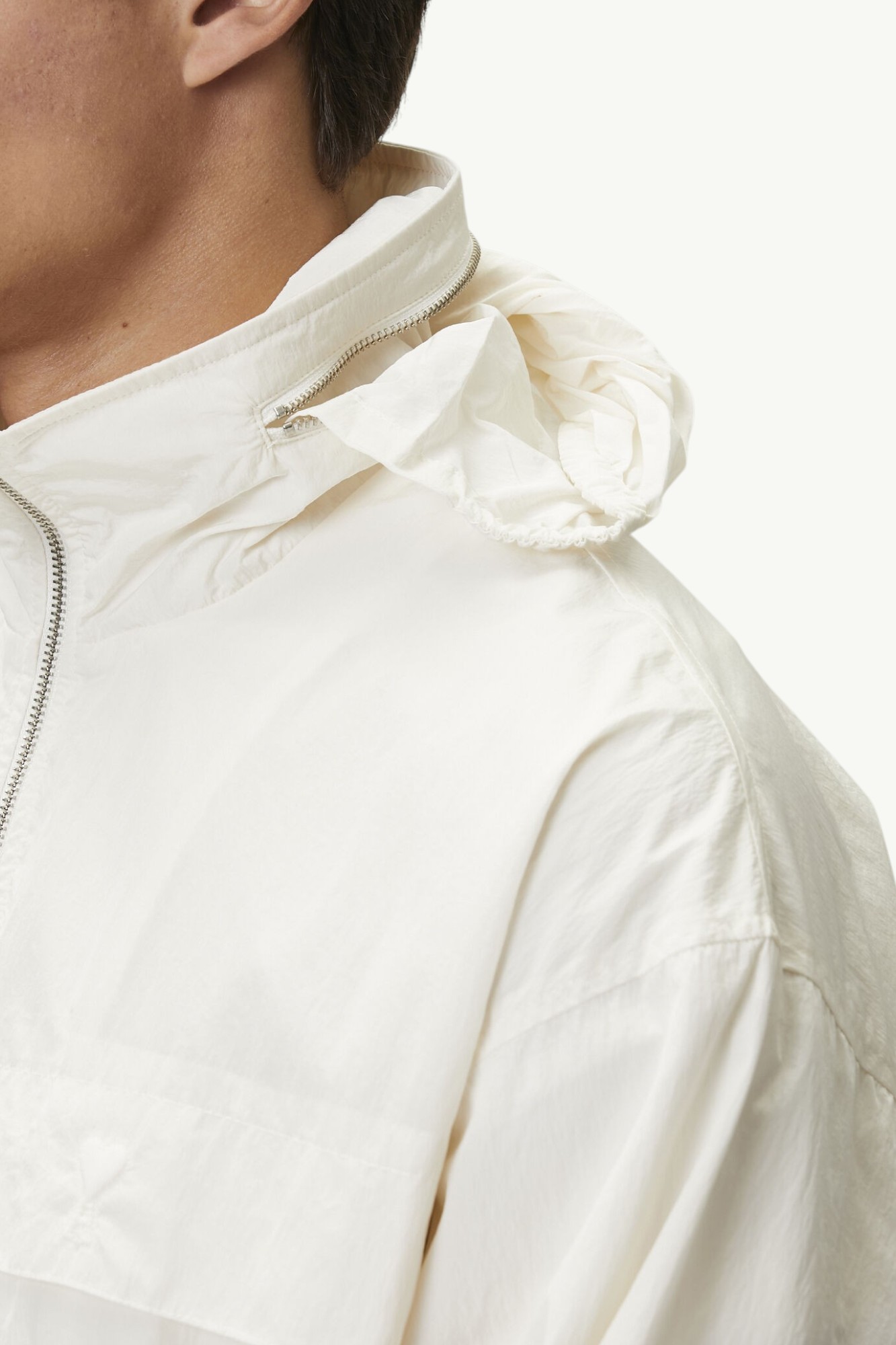 ami-paris-coupe-de-coton-et-nylon-jacket-cream-hjk828pa0117136-0-6 AMI Paris Coupe De Coton Et Nylon Jacket Cream - HJK828-PA0117-136