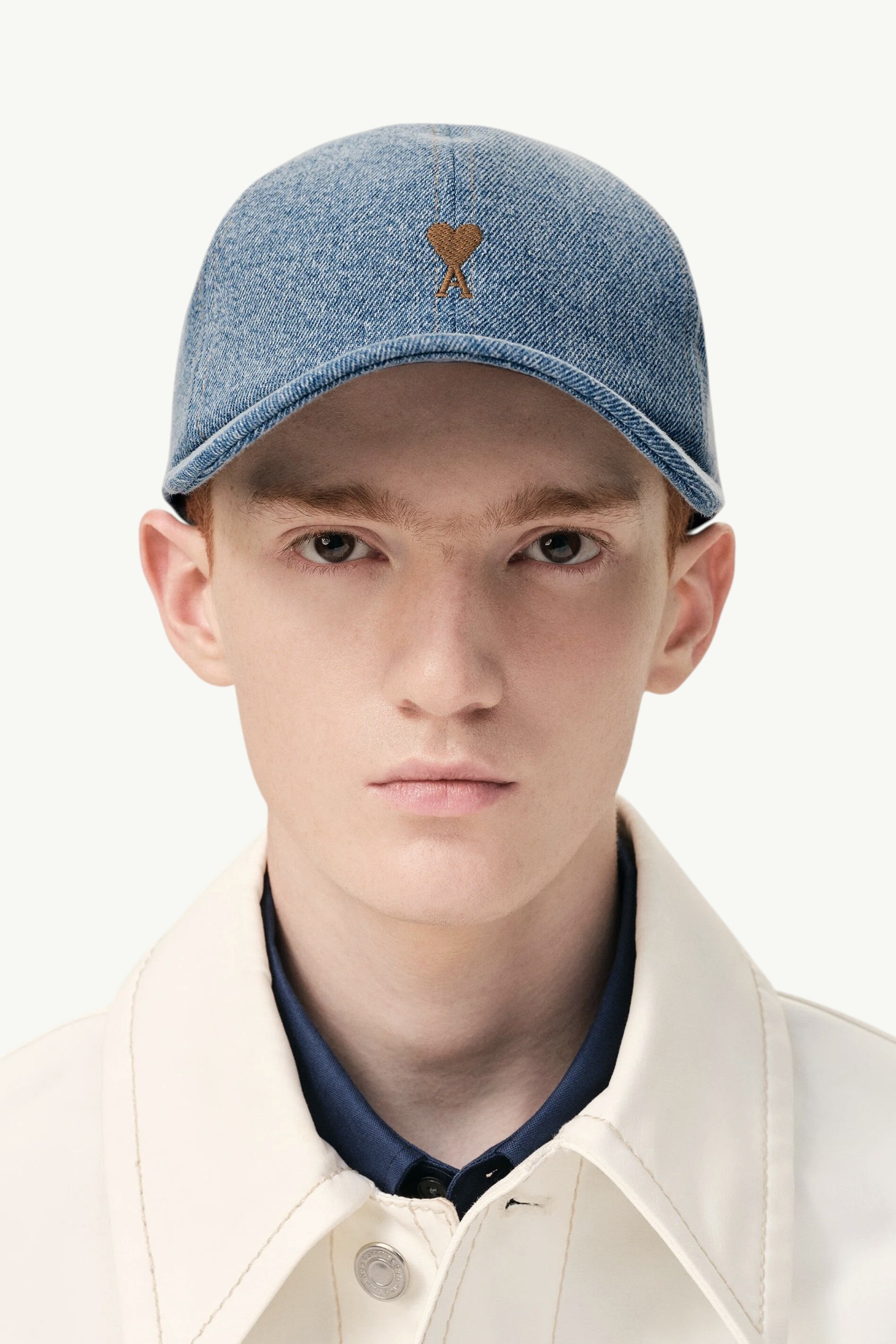 ami-paris-denim-with-coeur-cap-blue-ucp264-de0046-480-2 AMI Paris Denim With Coeur Cap Blue - UCP264-DE0046-480