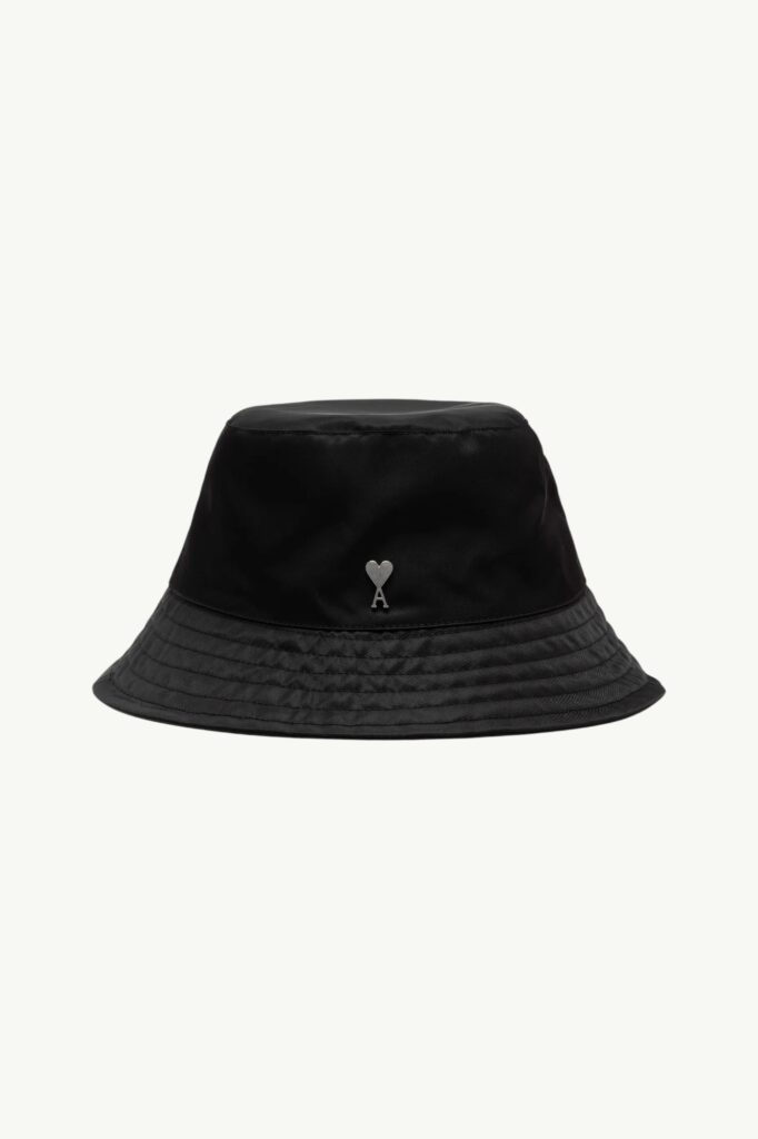 AMI Paris Logo Bucket Hat Black - UHA671-PA0037-001