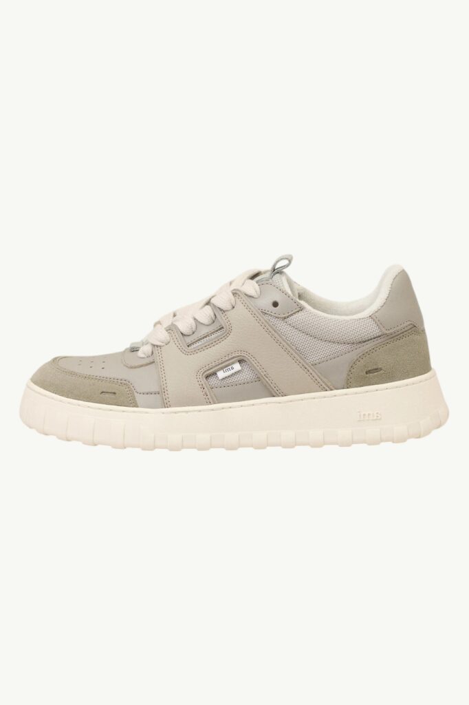 AMI Paris Sneakers A-Walk En Cuir Lisse Carbone Clair - USN504-AL0126-A092