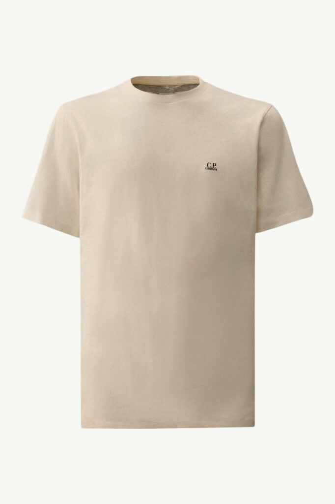 C.P. Company 30/1 Jersey Short Sleeve Goggle T-Shirt Gauze White RCCMTS725A-005100W-103