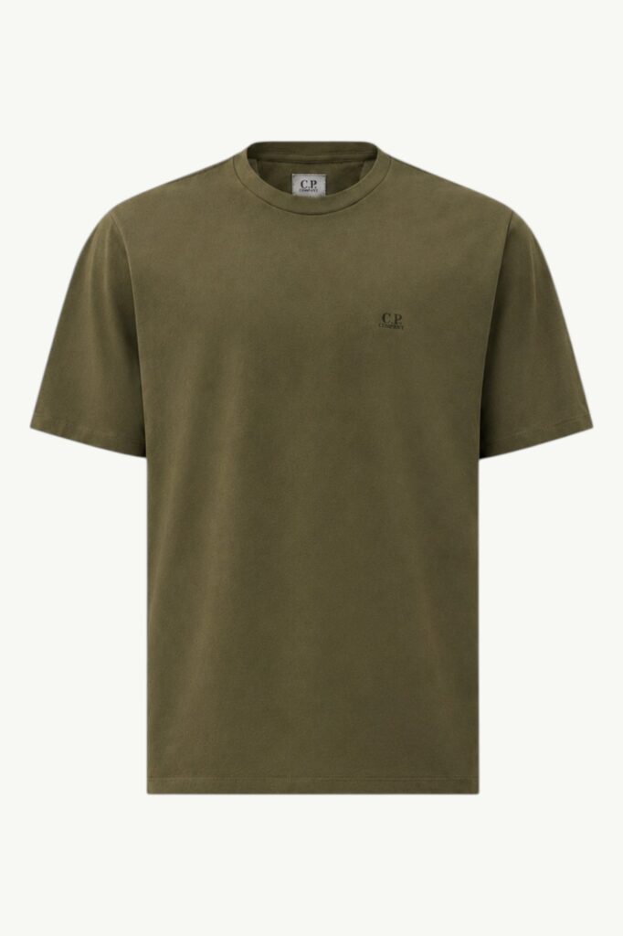 C.P. Company 30/1 Jersey Short Sleeve Goggle T-Shirt Ivy Green 20CMTS725A-005100W-683