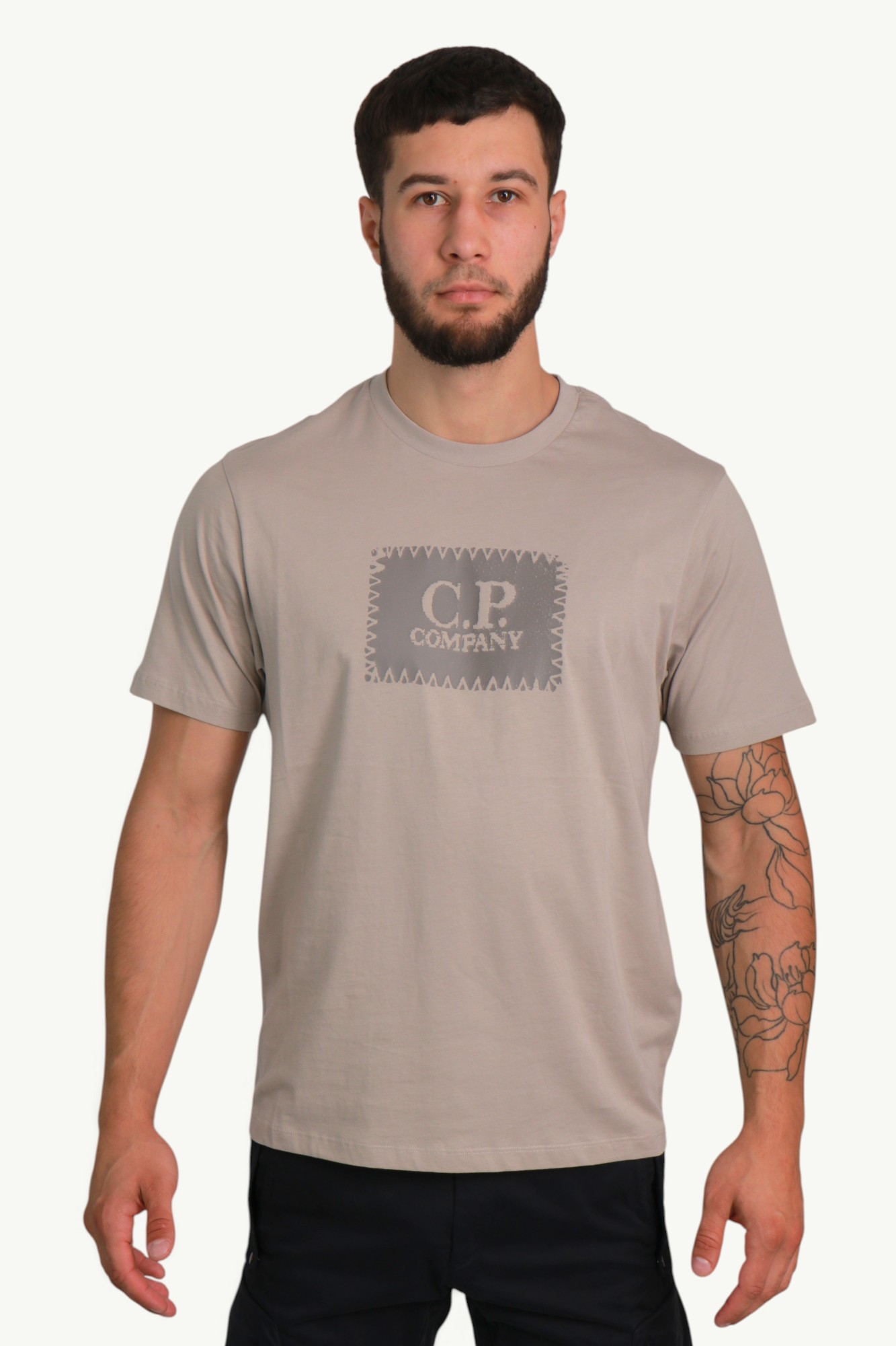 cp-company-30-1-jersey-short-sleeve-logo-label-t-shirt-dove-grey-20cmts723a005100w904-2 C.P. Company 30/1 Jersey Short Sleeve Logo Label T-Shirt Dove Grey 20CMTS723A-005100W-904