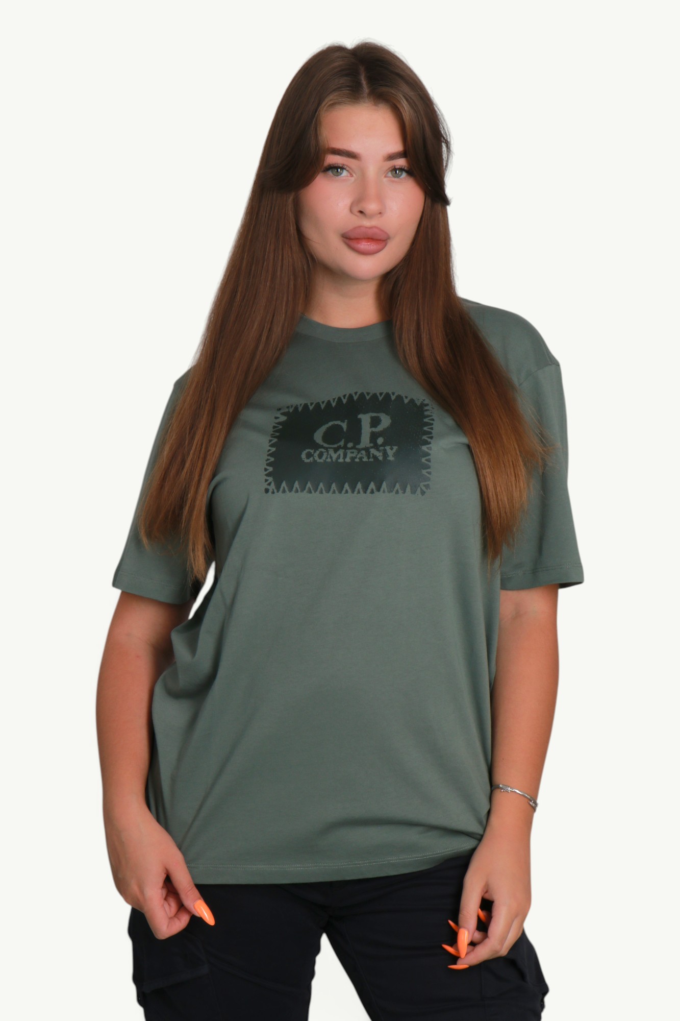 cp-company-30-1-jersey-short-sleeve-logo-label-t-shirt-laurel-wreath-green-20cmts723a005100w668-6 C.P. Company 30/1 Jersey Short Sleeve Logo Label T-Shirt Laurel Wreath – Green 20CMTS723A-005100W-668