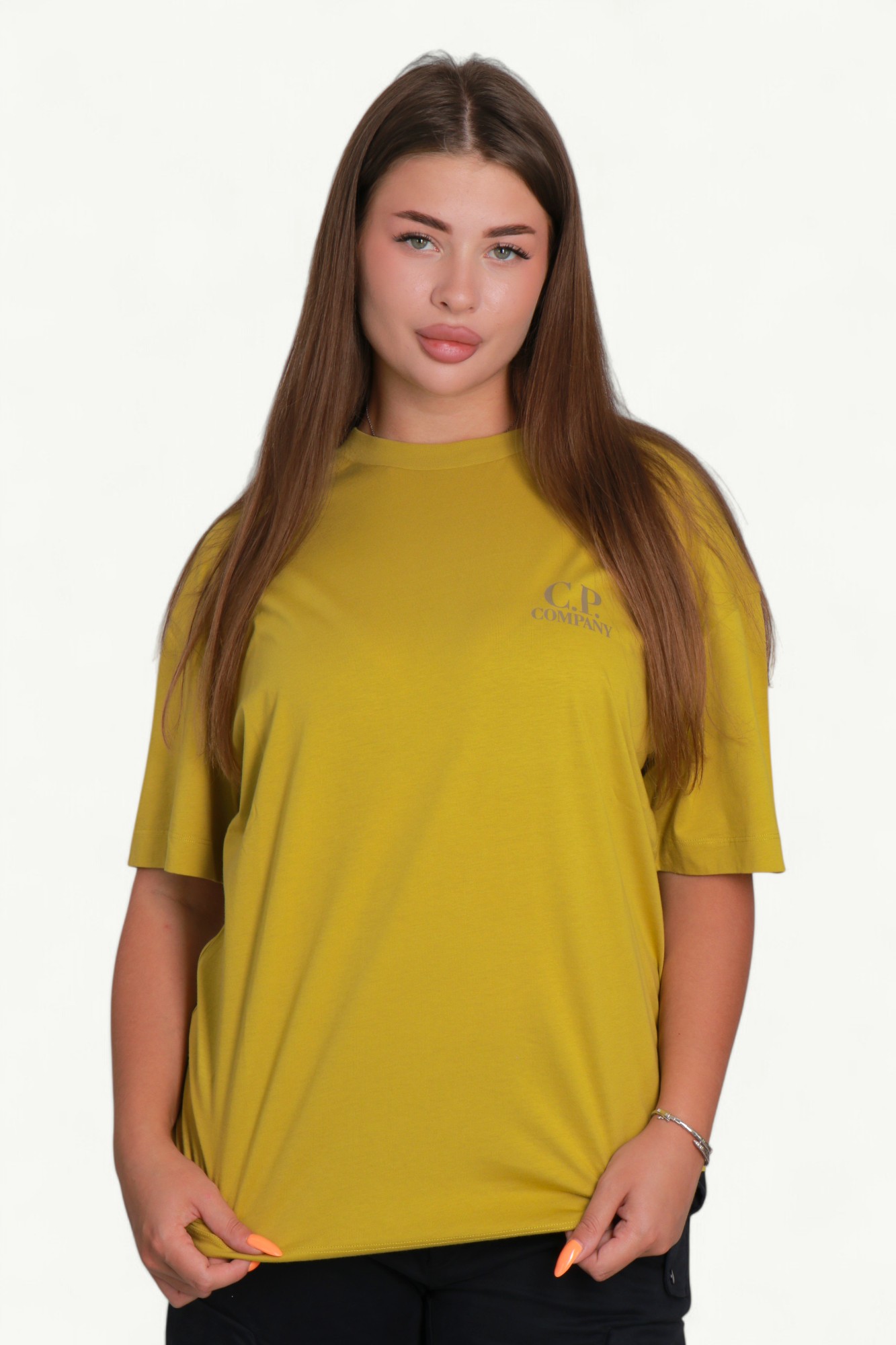 cp-company-30-1-jersey-short-sleeve-printed-graphics-t-shirt-antique-moss-yellow-20cmts086a005100w246-6 C.P. Company 30/1 Jersey Short Sleeve Printed Graphics T-Shirt Antique Moss – Yellow 20CMTS086A-005100W-246