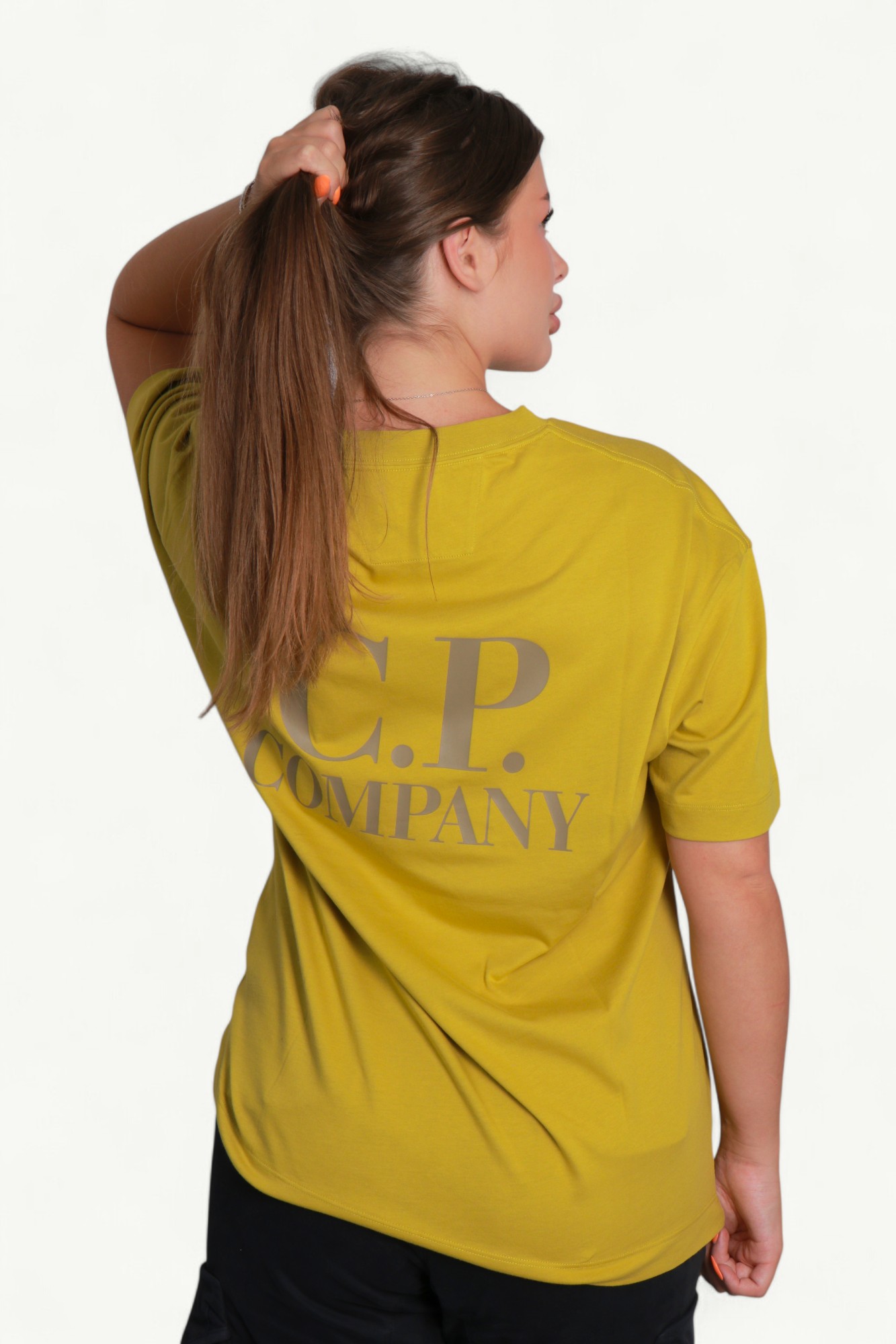 cp-company-30-1-jersey-short-sleeve-printed-graphics-t-shirt-antique-moss-yellow-20cmts086a005100w246-7 C.P. Company 30/1 Jersey Short Sleeve Printed Graphics T-Shirt Antique Moss – Yellow 20CMTS086A-005100W-246
