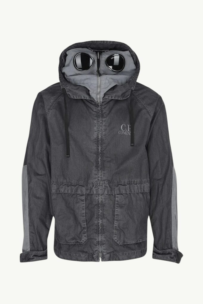 C.P. Company 50 Fili Wax Explorer Jacket Black - 20CMOW110A-110543D-999