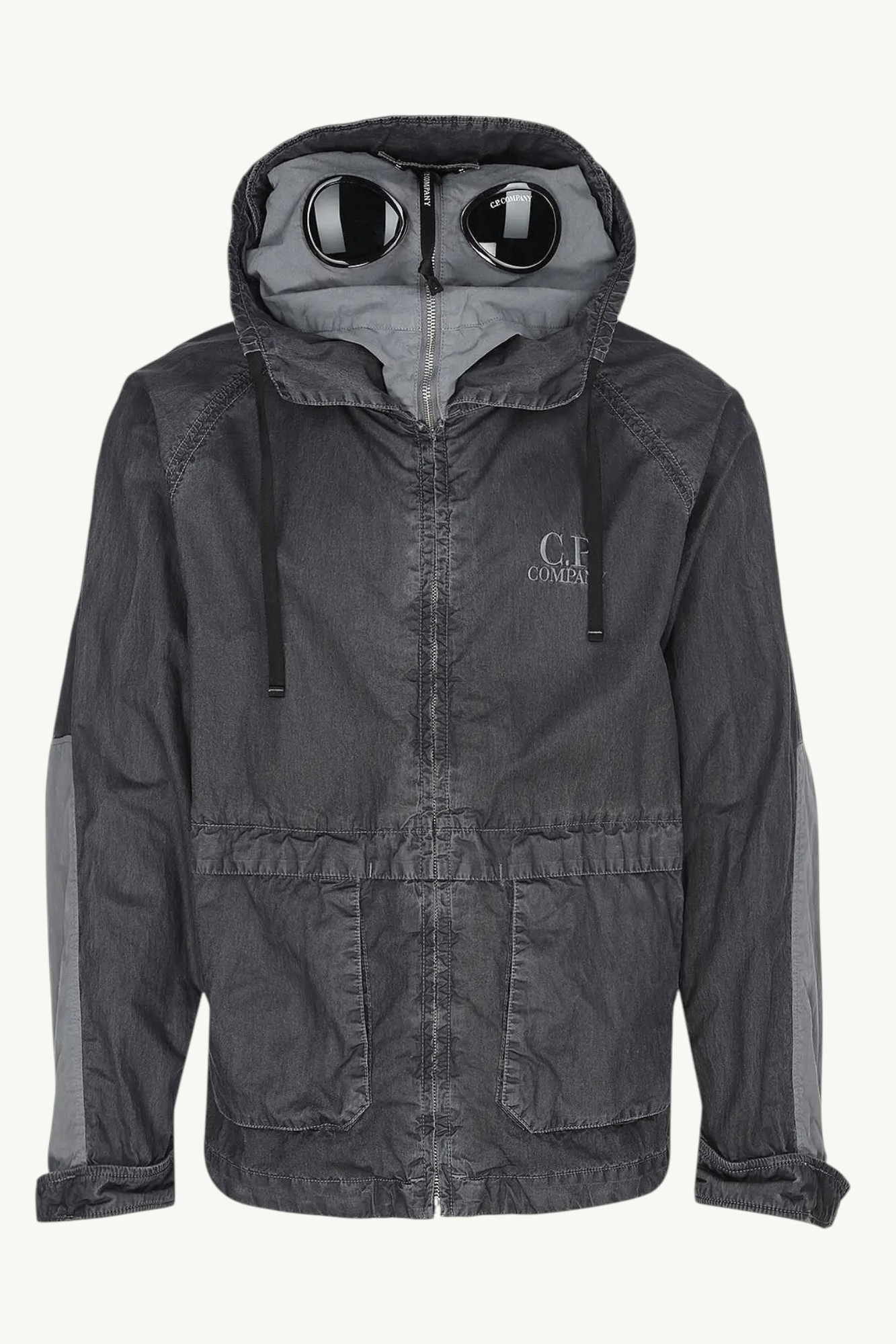 C.P. Company 50 Fili Wax Explorer Jacket Black - 20CMOW110A-110543D-999