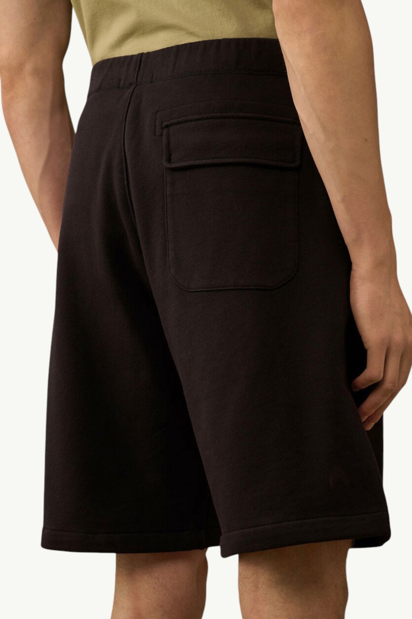 cp-company-diagonal-raised-fleece-cargo-sweatshorts-black-20cmsb029a005086w999-5 C.P. Company Diagonal Raised Fleece Cargo Sweatshorts Black - 20CMSB029A-005086W-999