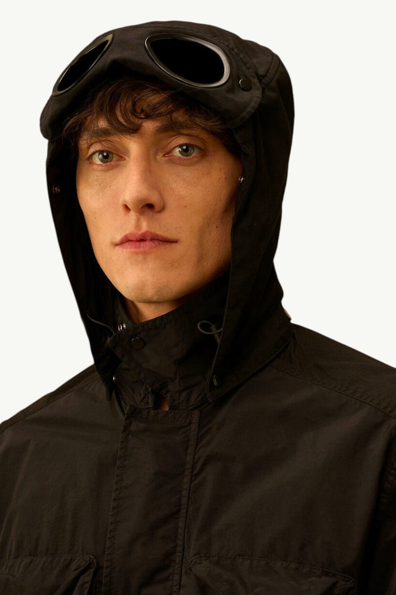 cp-company-flatt-nylon-mixed-goggle-overshirt-black-20cmos017a005991g999-6 C.P. Company Flatt Nylon Mixed Goggle Overshirt Black 20CMOS017A-005991G-999