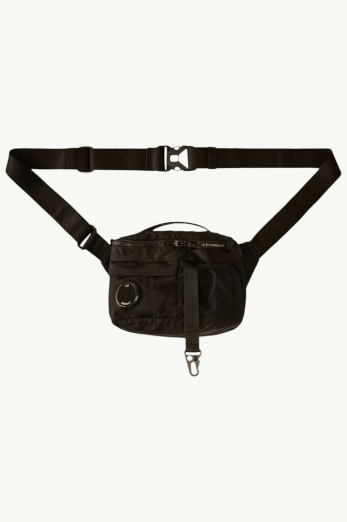 C.P. Company Nylon B Lens Waistbag Black - 20CMAC043A-005269G-999