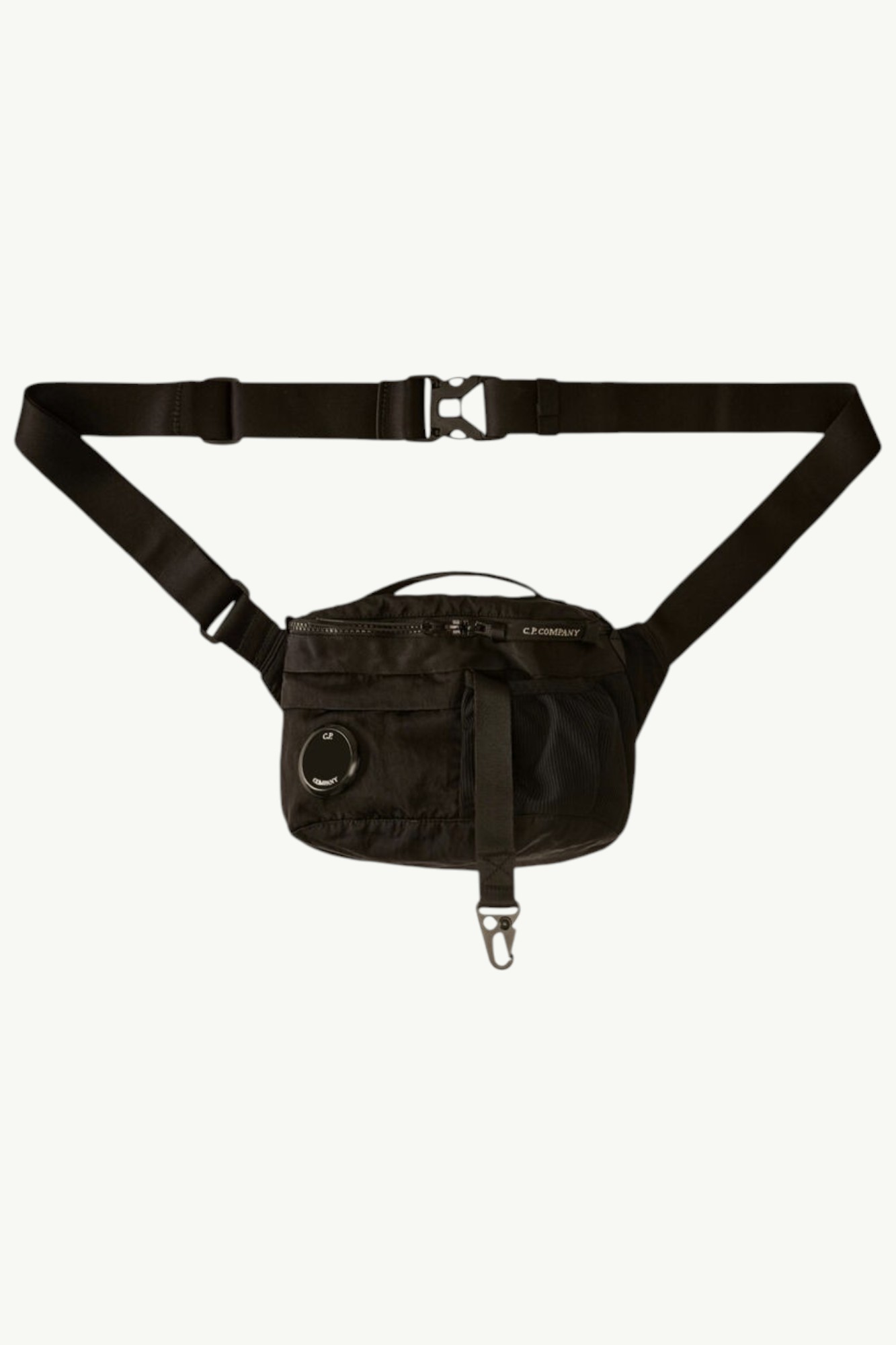 C.P. Company Nylon B Lens Waistbag Black - 20CMAC043A-005269G-999