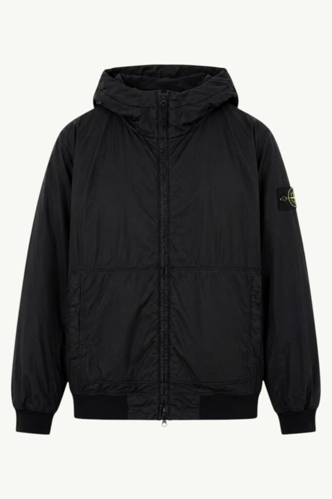 Stone Island 4100013 Crinkle Reps NY PrimaLoft® Hooded Jacket Black – K2S154100013-S0A23-V0029