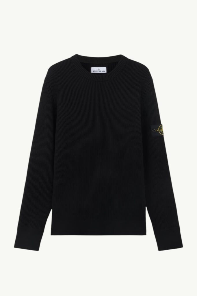 Stone Island Full Rib RWS Wool Sweater Black – 8115553С2-V0029