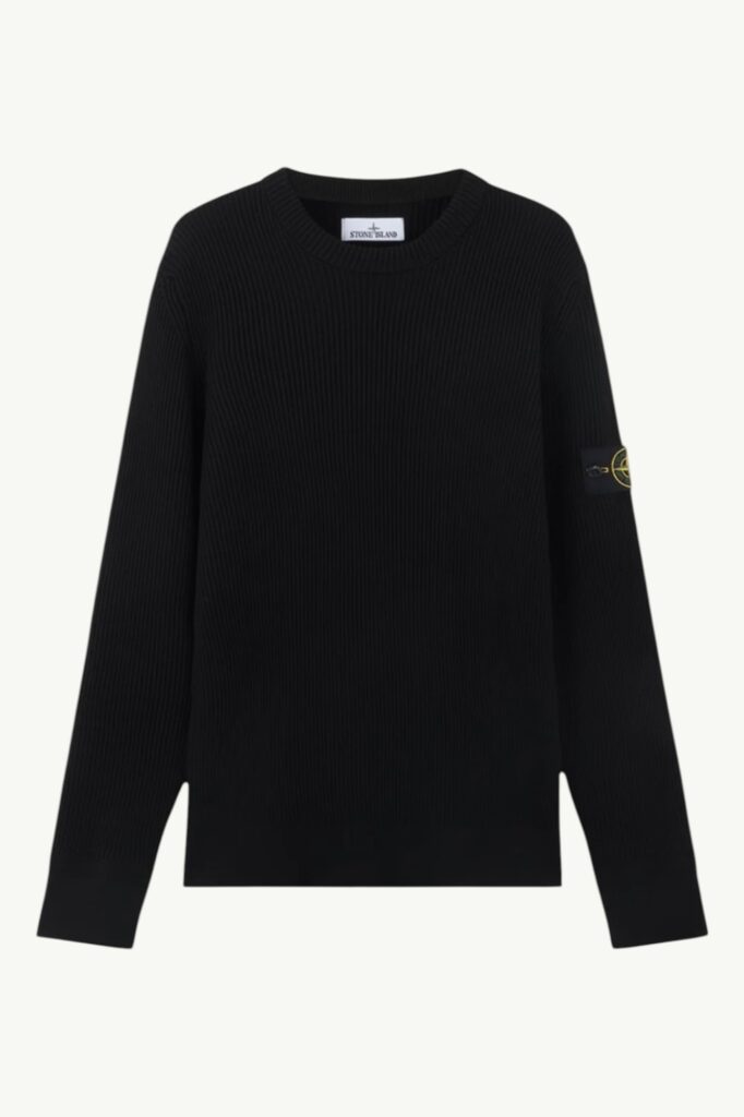 Stone Island Full Rib RWS Wool Sweater Black – 8115553С2-V0029