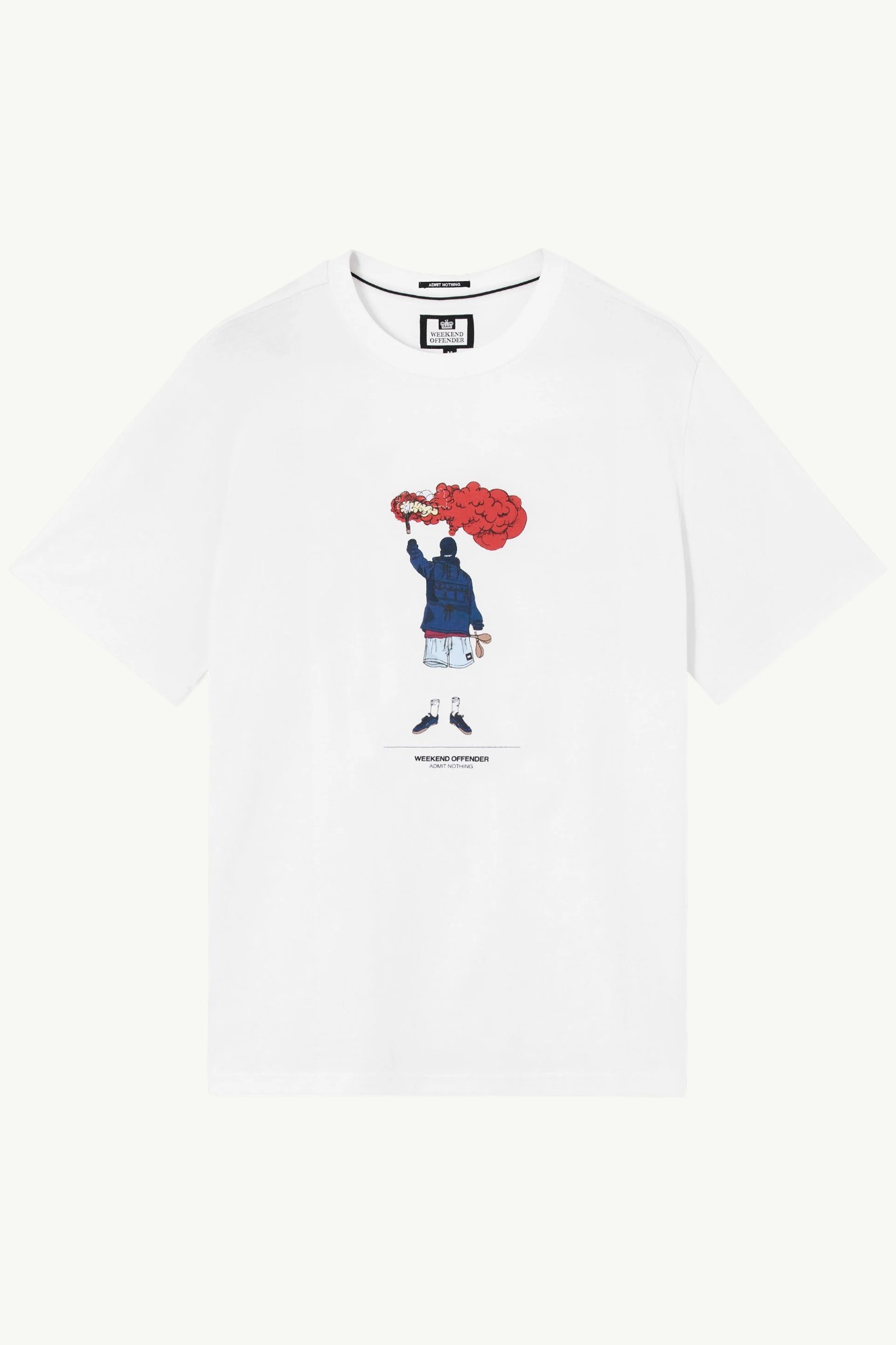 Weekend Offender Chabet Graphic T-Shirt White - PT1B15