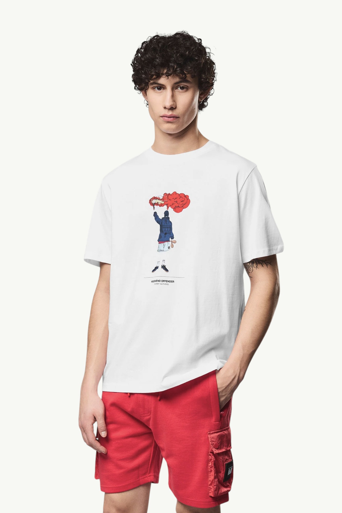 weekend-offender-chabet-graphic-t-shirt-white-2 Weekend Offender Chabet Graphic T-Shirt White - PT1B15