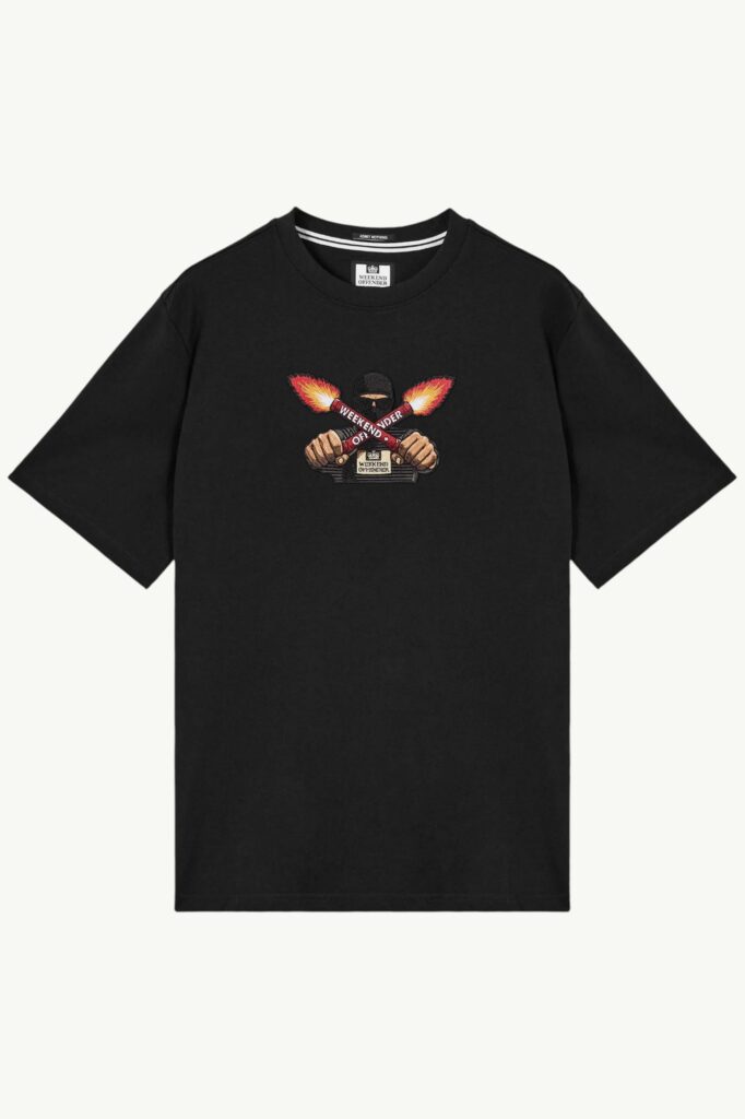 Weekend Offender Fulgar Graphic T-Shirt Black - PT3B03