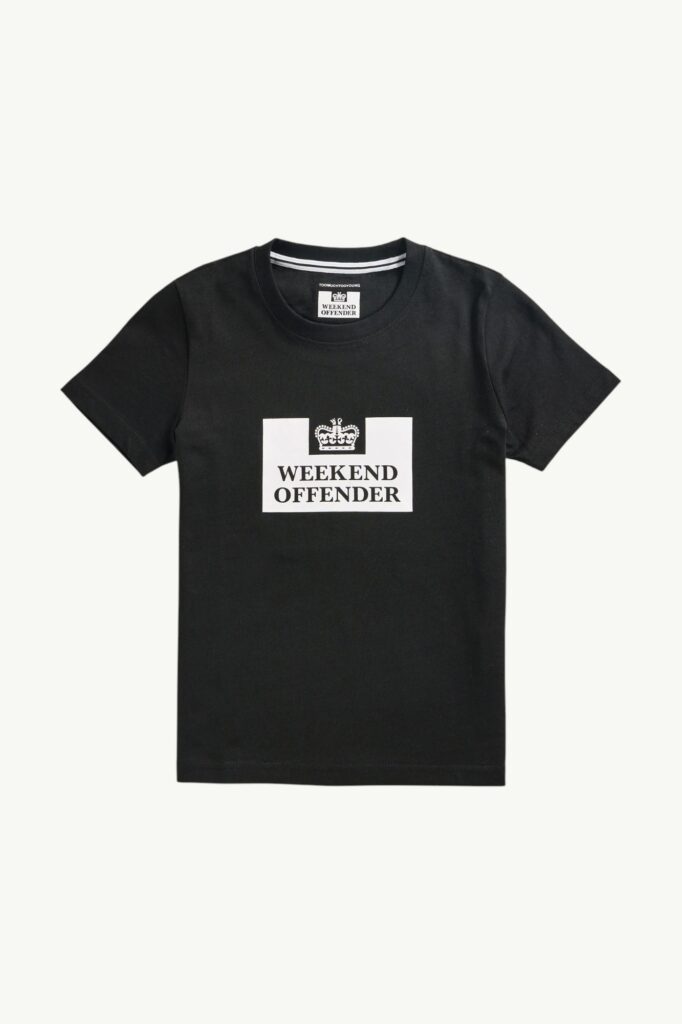 Футболка Weekend Offender Kids Prison Classic T-Shirt Black -KIDSWOTS100