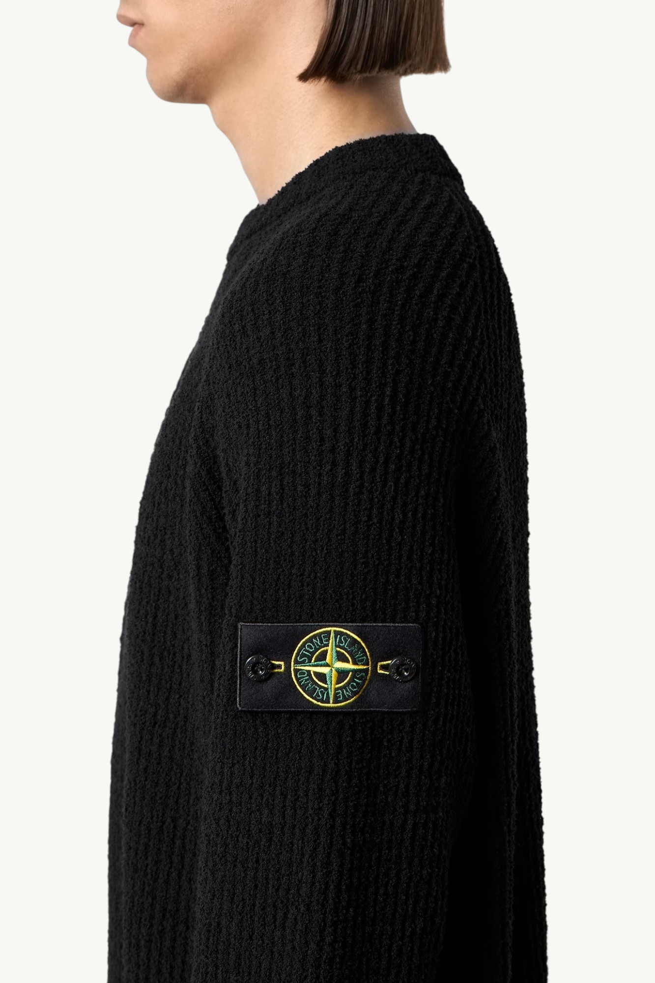 stone-island-full-rib-cotton-boucle-sweater-black-l2s155100001s0n17v0029-3 Stone Island Full Rib Cotton Boucle Sweater Black – L2S155100001-S0N17-V0029