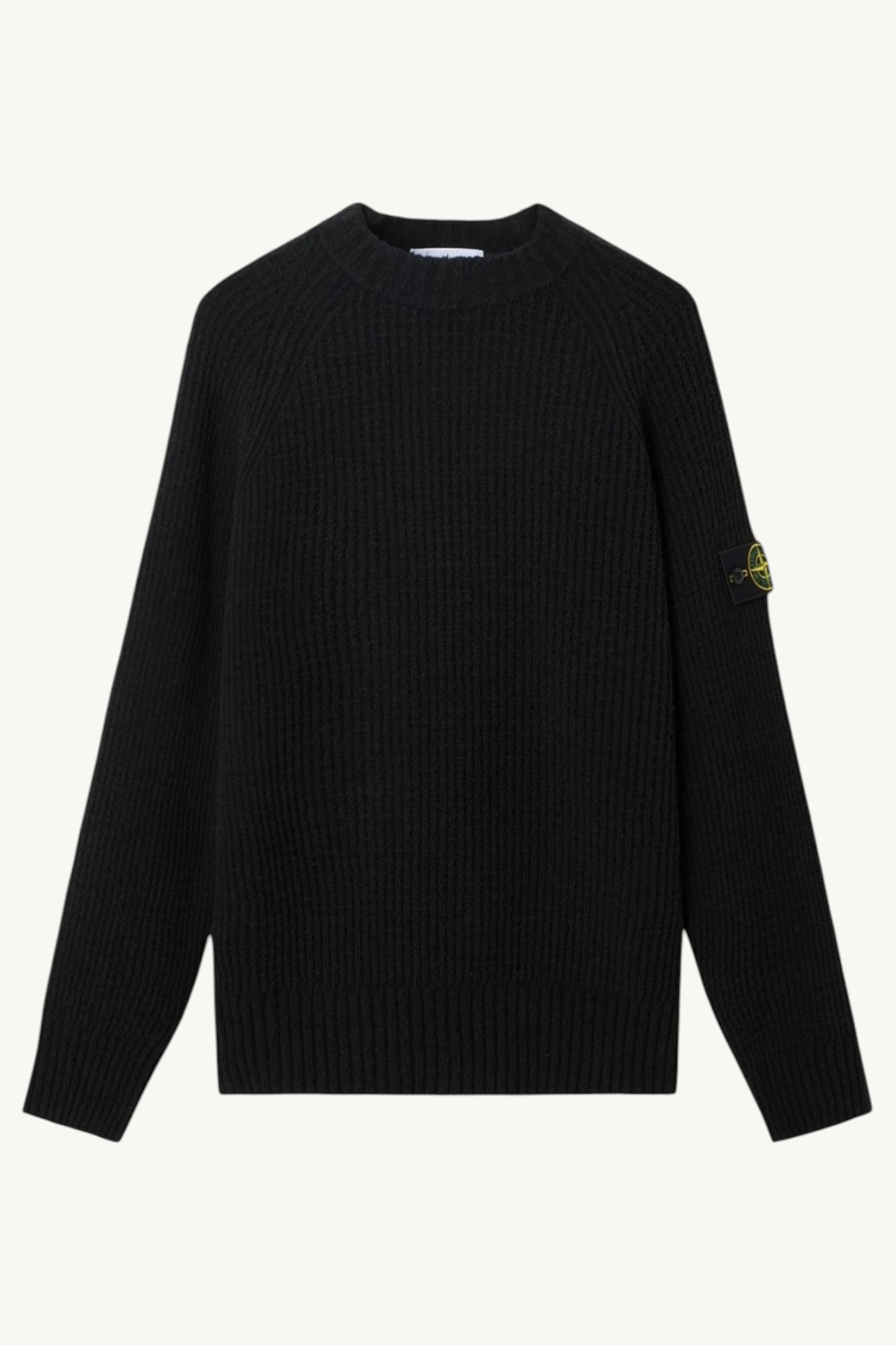 Stone Island Full Rib Cotton Boucle Sweater Black – L2S155100001-S0N17-V0029