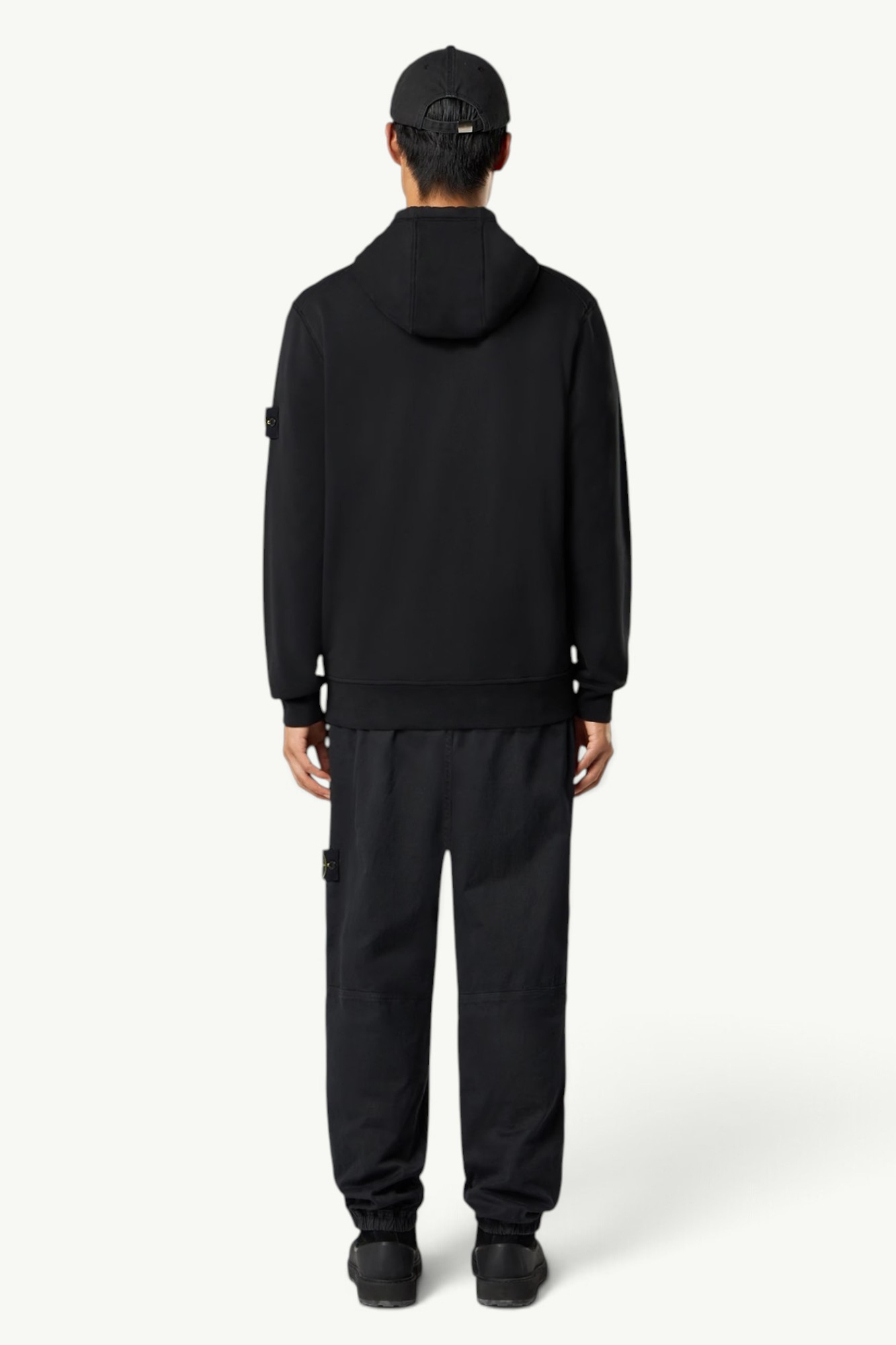 stone-island-organic-cotton-zip-up-hooded-black-l2s156100009s0051v0029-6 Stone Island Organic Cotton Zip-Up Hooded Black – L2S156100009-S0051-V0029