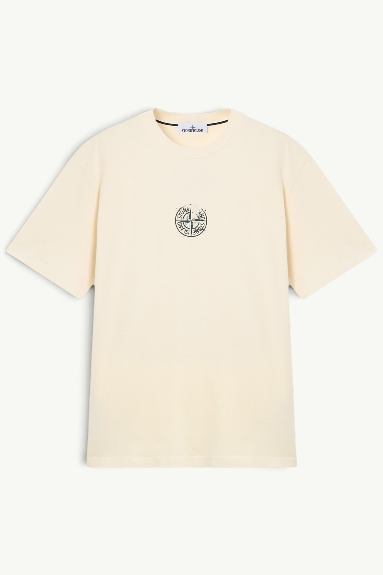 Stone Island ‘Vertical Placement’ Organic Cotton Jersey T-shirt Ivory - L2S152100001-S0533-V0093