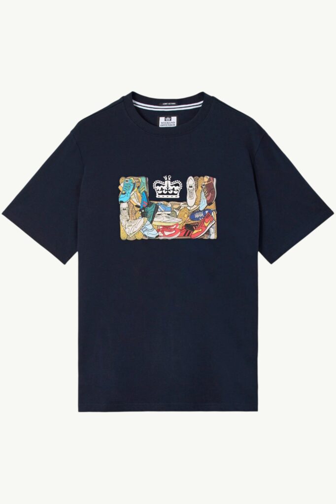 Weekend Offender D'Arblay Graphic T-Shirt Navy - PT1B06-NAVY