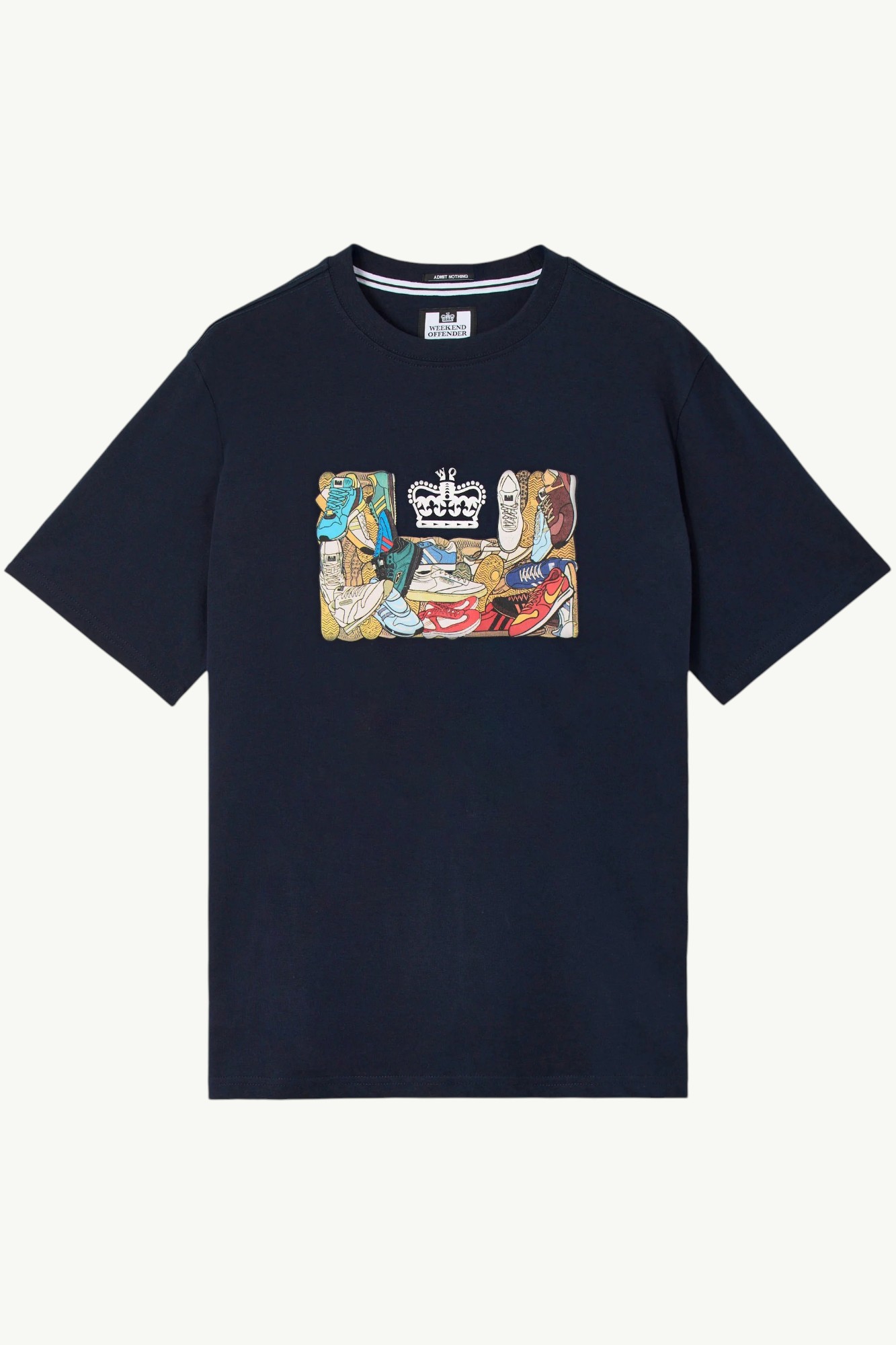 Weekend Offender D'Arblay Graphic T-Shirt Navy - PT1B06-NAVY