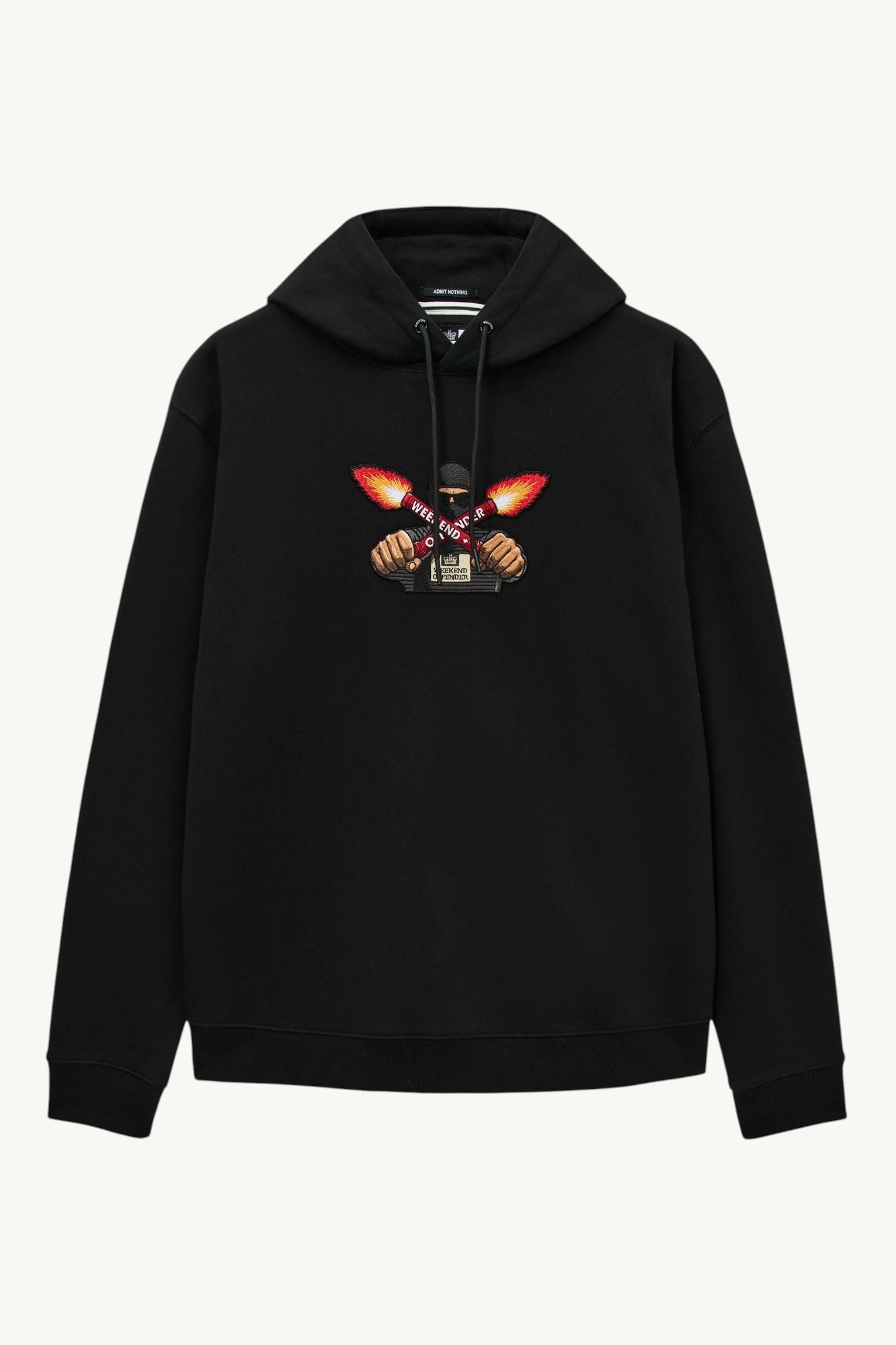 Weekend Offender Fulgar Graphic Hoodie Black - PH3B03-BLACK