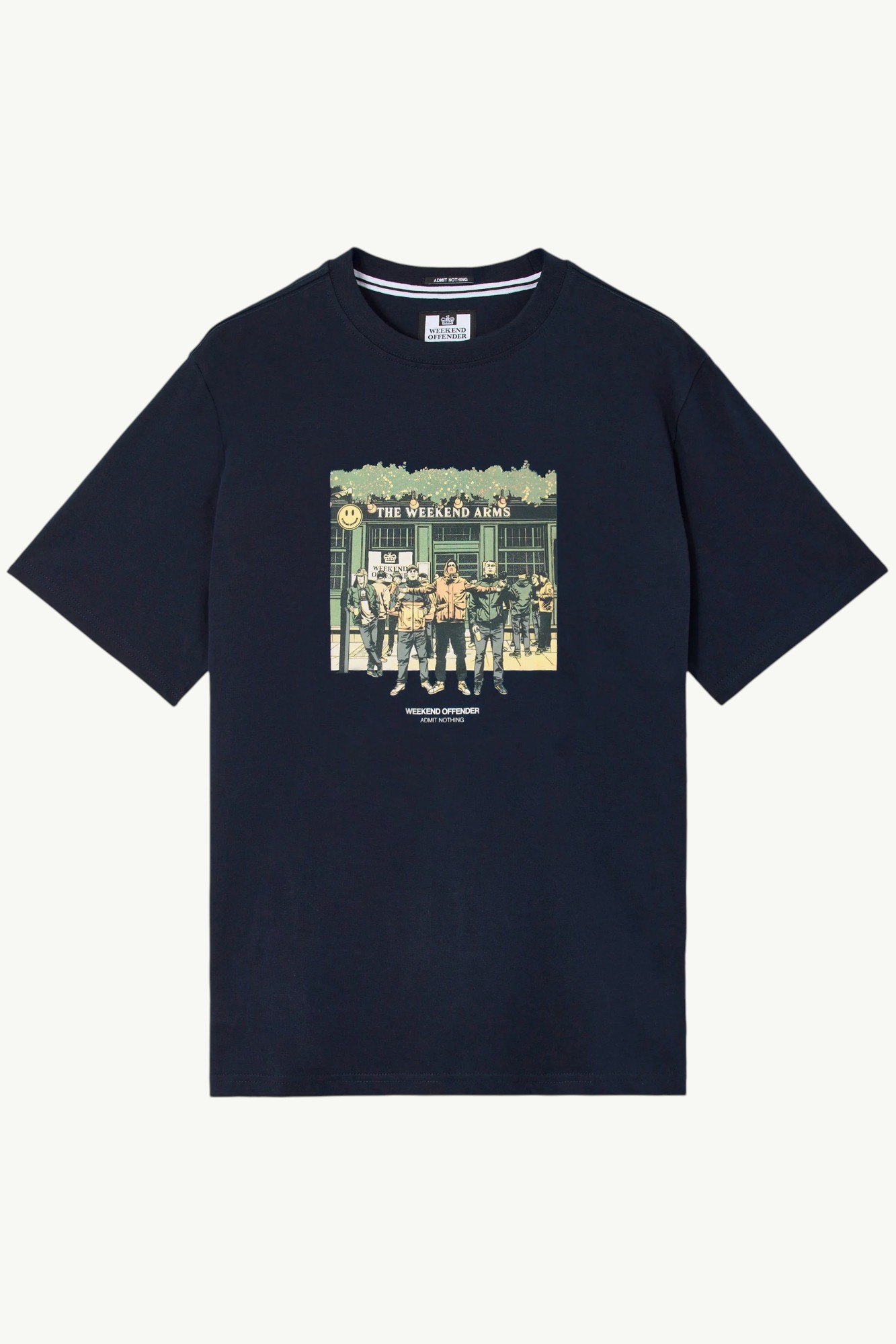 Weekend Offender Taberna Graphic T-Shirt Navy - PT3B14-NAVY